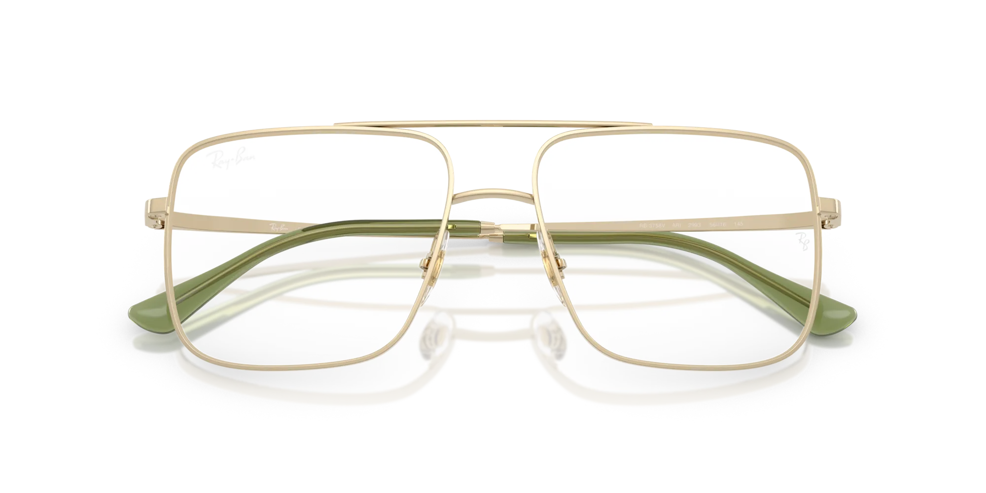 Ray - Ban RX3758V ARI 2993 Montature da vista Metallo Oro Trasparente Squadrata Normale - immagine 2