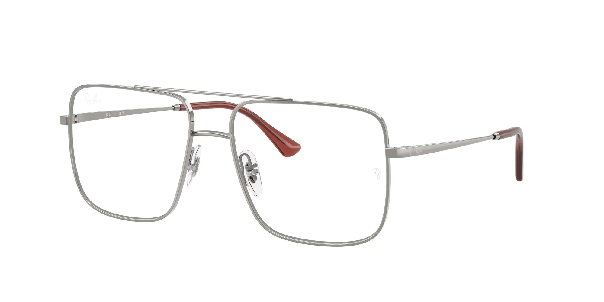 Ray - Ban RX3758V ARI 2502 Montature da vista Metallo Grigio Trasparente Squadrata Normale - immagine 1
