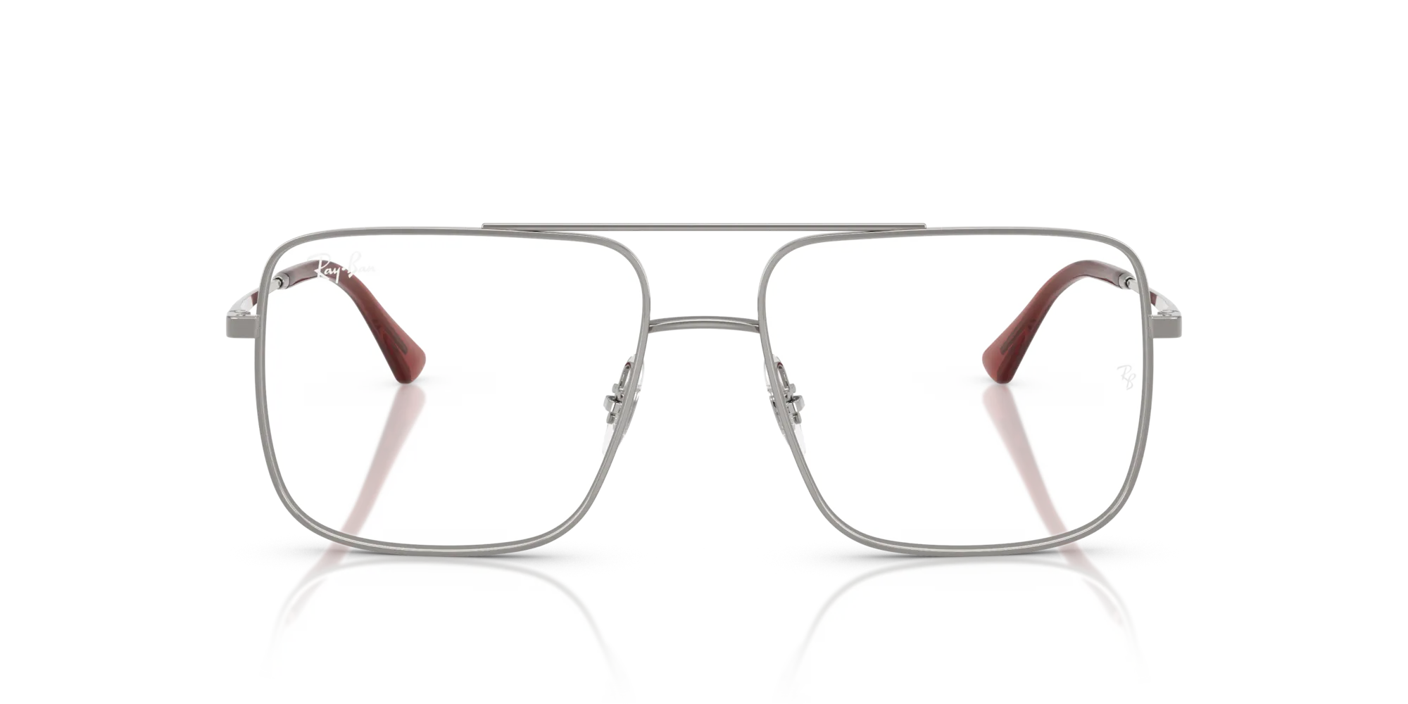 Ray - Ban RX3758V ARI 2502 Montature da vista Metallo Grigio Trasparente Squadrata Normale - immagine 3
