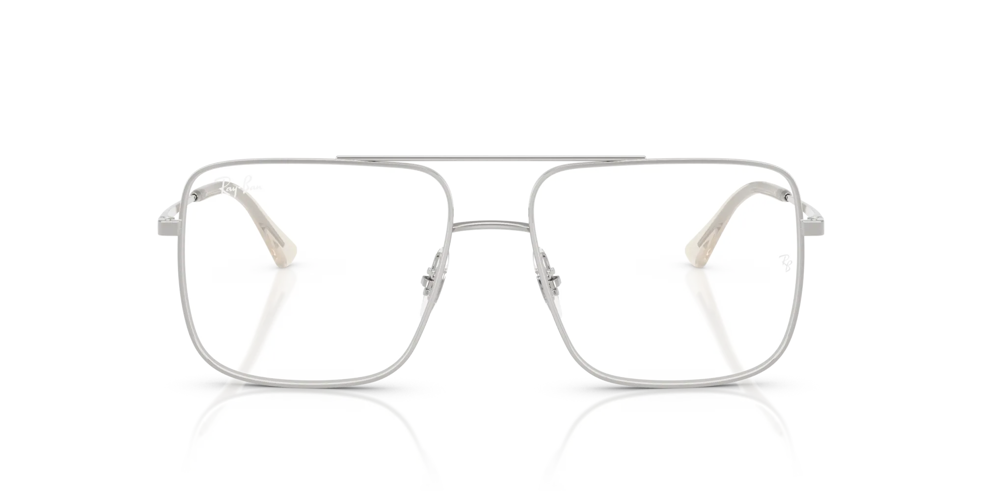 Ray - Ban RX3758V ARI 2501 Montature da vista Metallo Argento Trasparente Squadrata Normale - immagine 3