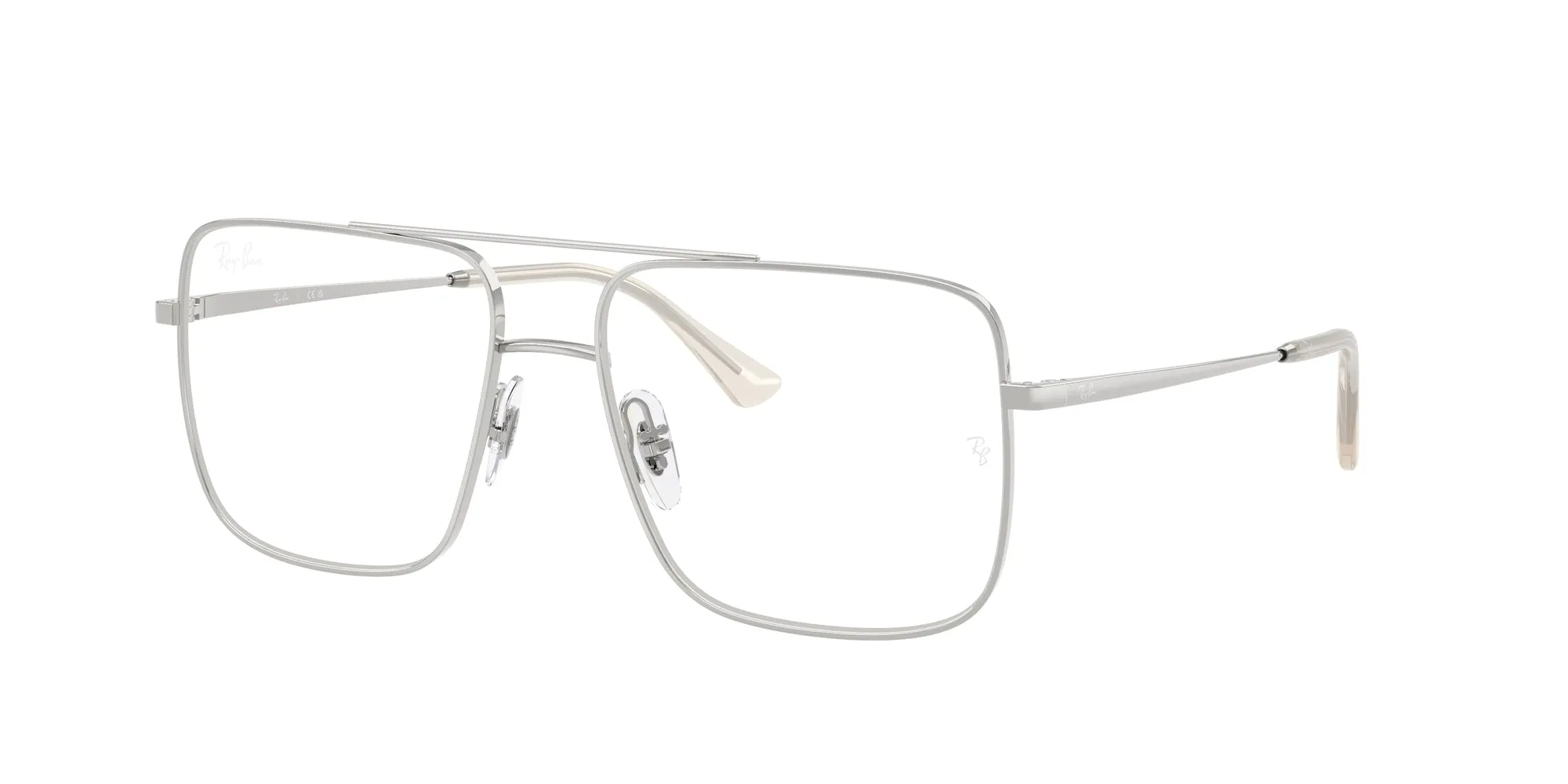 Ray - Ban RX3758V ARI 2501 Montature da vista Metallo Argento Trasparente Squadrata Normale - immagine 1