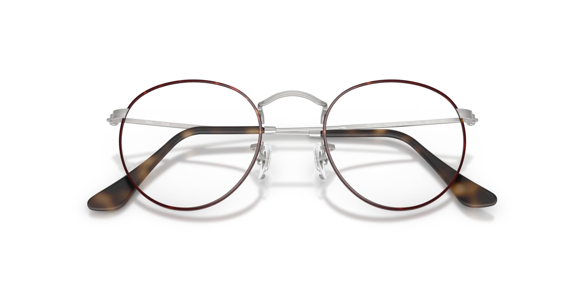 Ray - Ban RX3447V ROUND METAL 3194 Montature da vista Metallo Havana Trasparente Rotonda Normale - immagine 2
