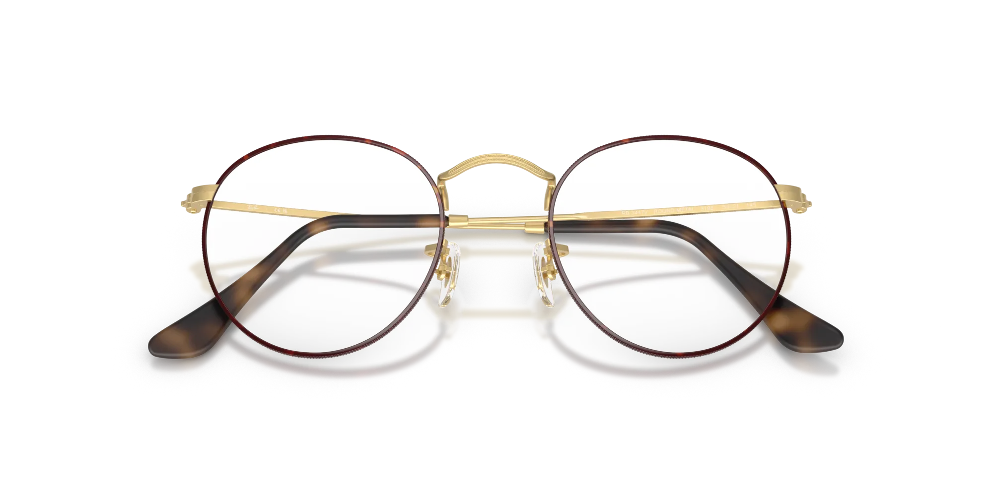 Ray - Ban RX3447V ROUND METAL 3188 Montature da vista Metallo Havana Trasparente Rotonda Normale - immagine 2