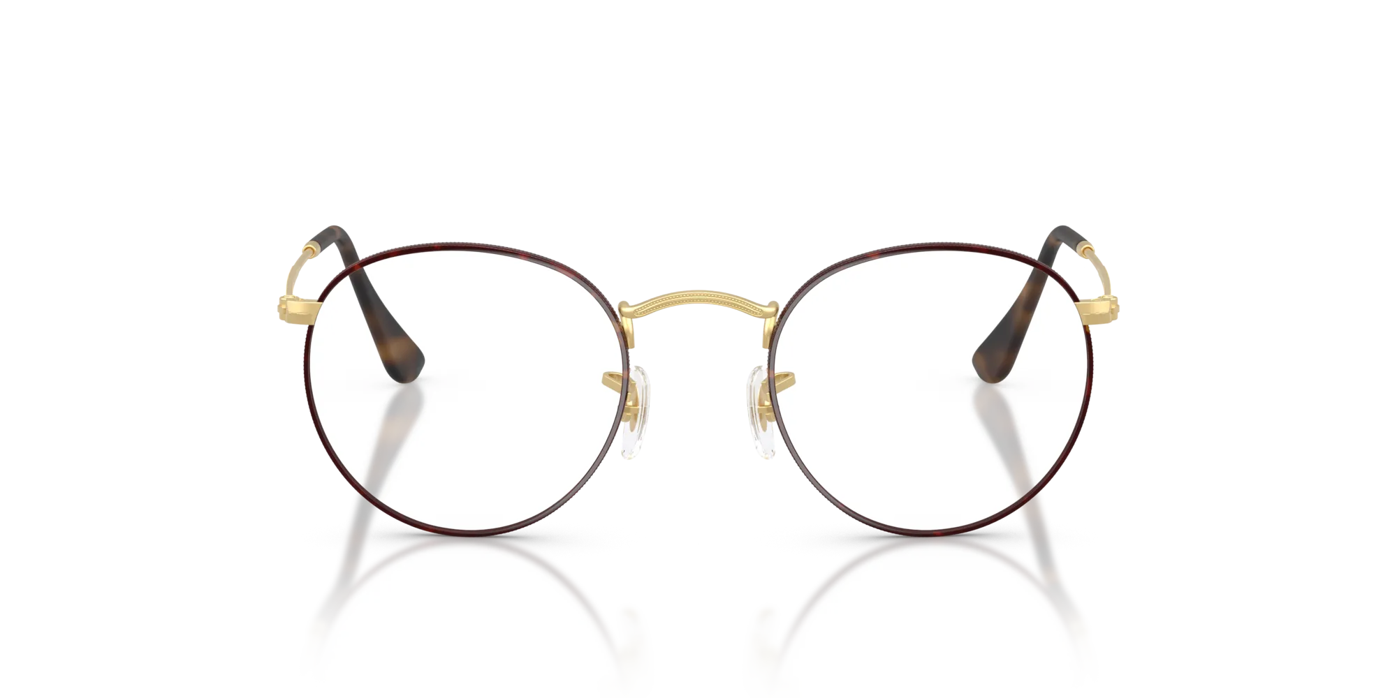 Ray - Ban RX3447V ROUND METAL 3188 Montature da vista Metallo Havana Trasparente Rotonda Normale - immagine 3