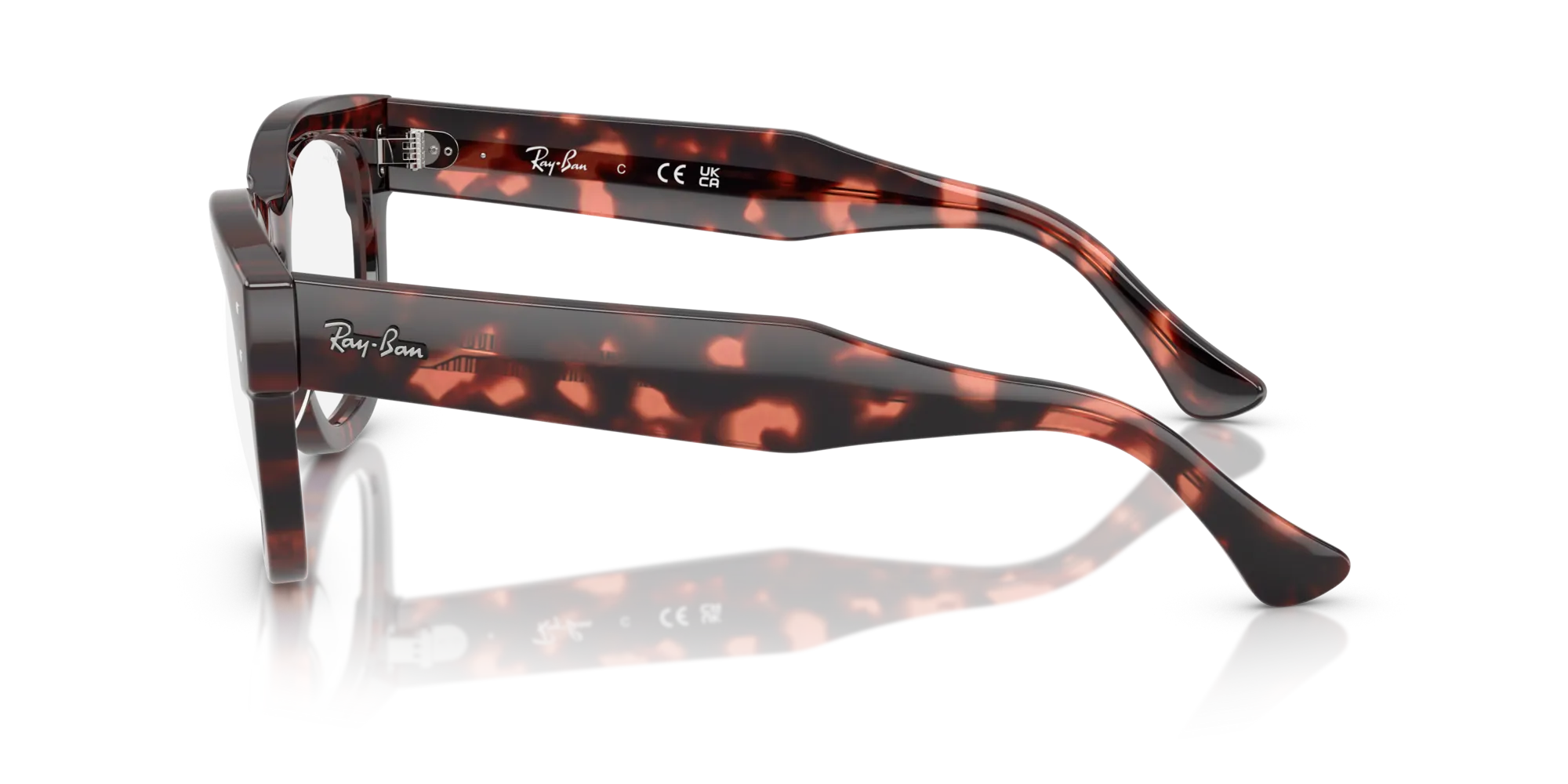 Ray - Ban RX0298V MEGA HAWKEYE 8118 Montature da vista Acetato Tartaruga Trasparente Squadrata Normale - immagine 4