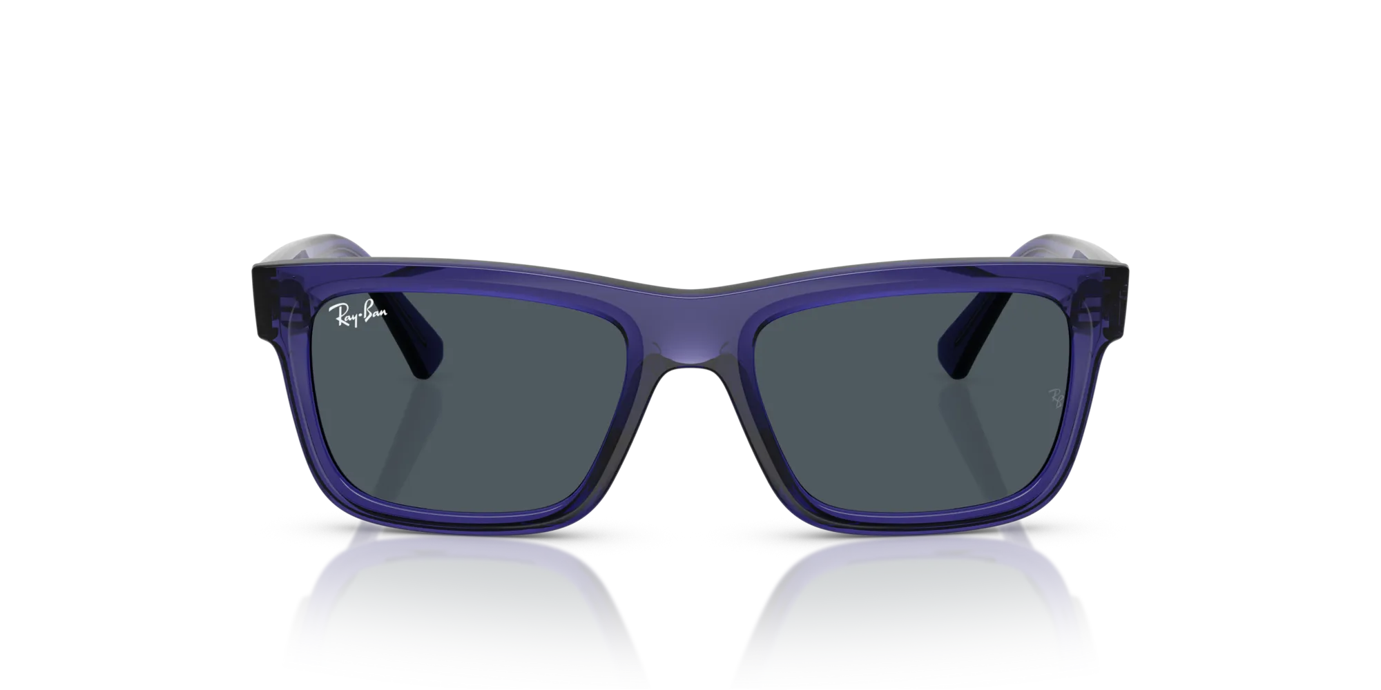 Ray - Ban RJ9196S 719187 Occhiali da sole Iniettato Viola Grigio Squadrata Normale - immagine 3