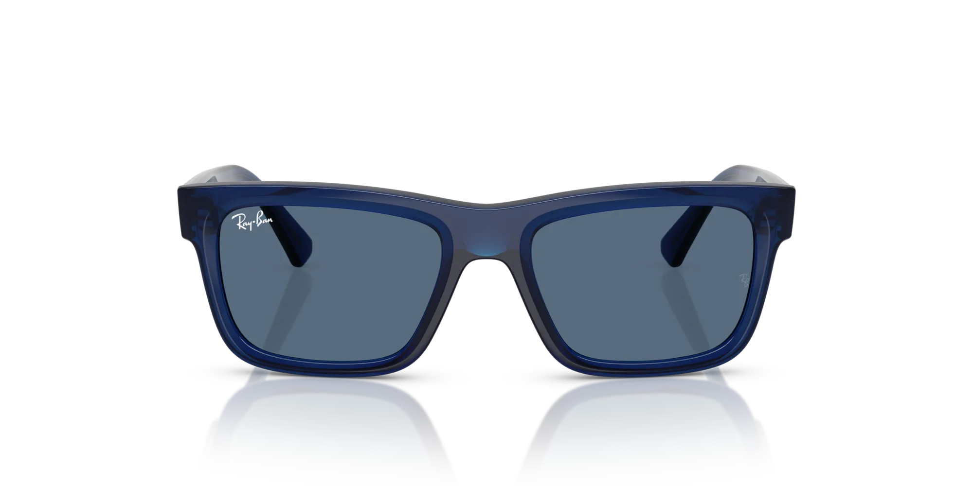 Ray - Ban RJ9196S 719080 Occhiali da sole bambino Iniettato Blu Blu Squadrata Normale - immagine 3