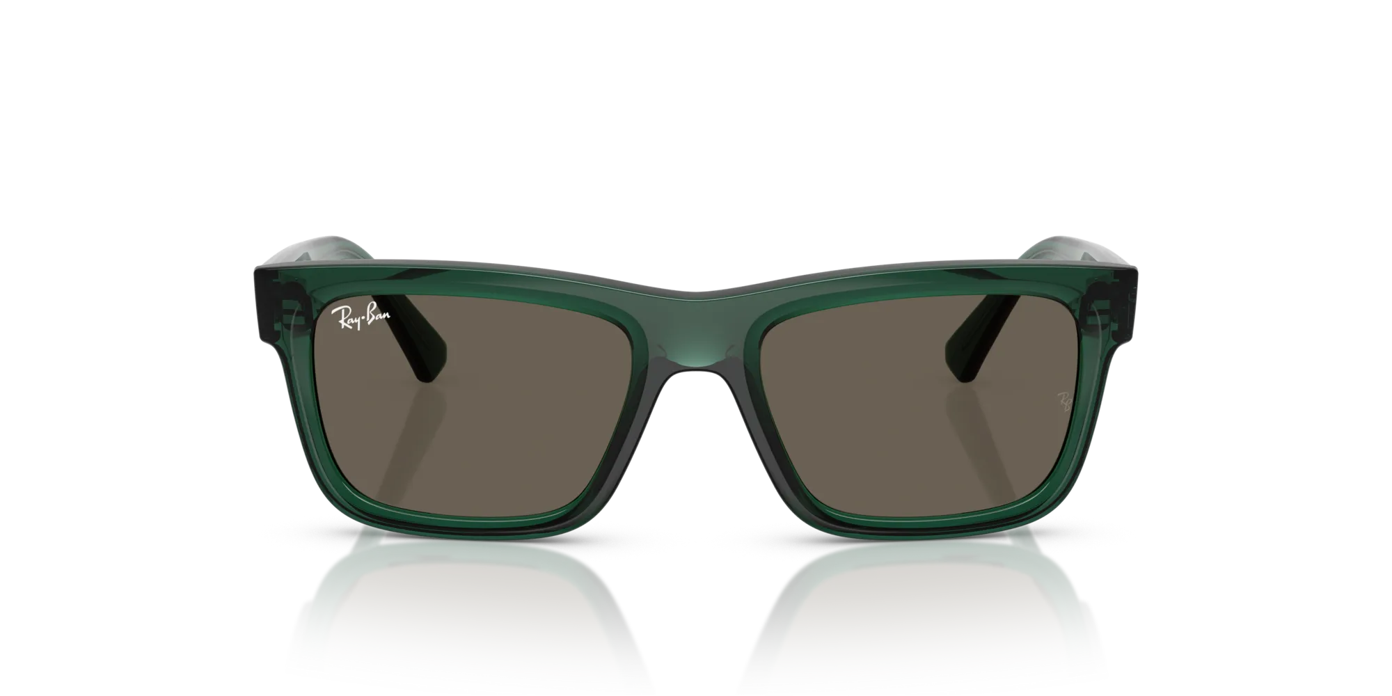 Ray - Ban RJ9196S 7189/3 Occhiali da sole bambino Iniettato Verde Marrone Squadrata Normale - immagine 3