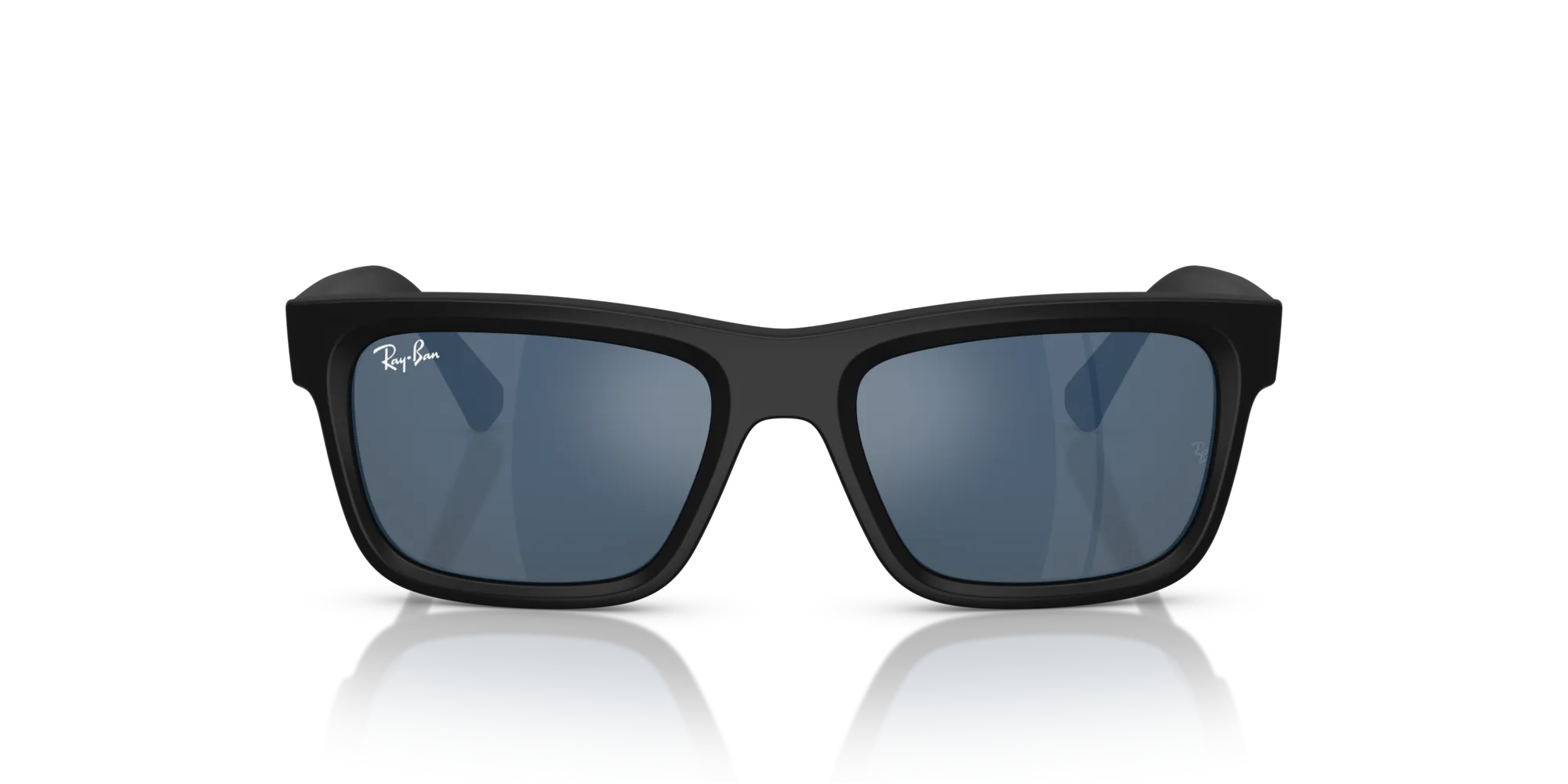 Ray - Ban RJ9196S 100S55 Occhiali da sole bambino Iniettato Nero Blu Squadrata Specchiate - immagine 3