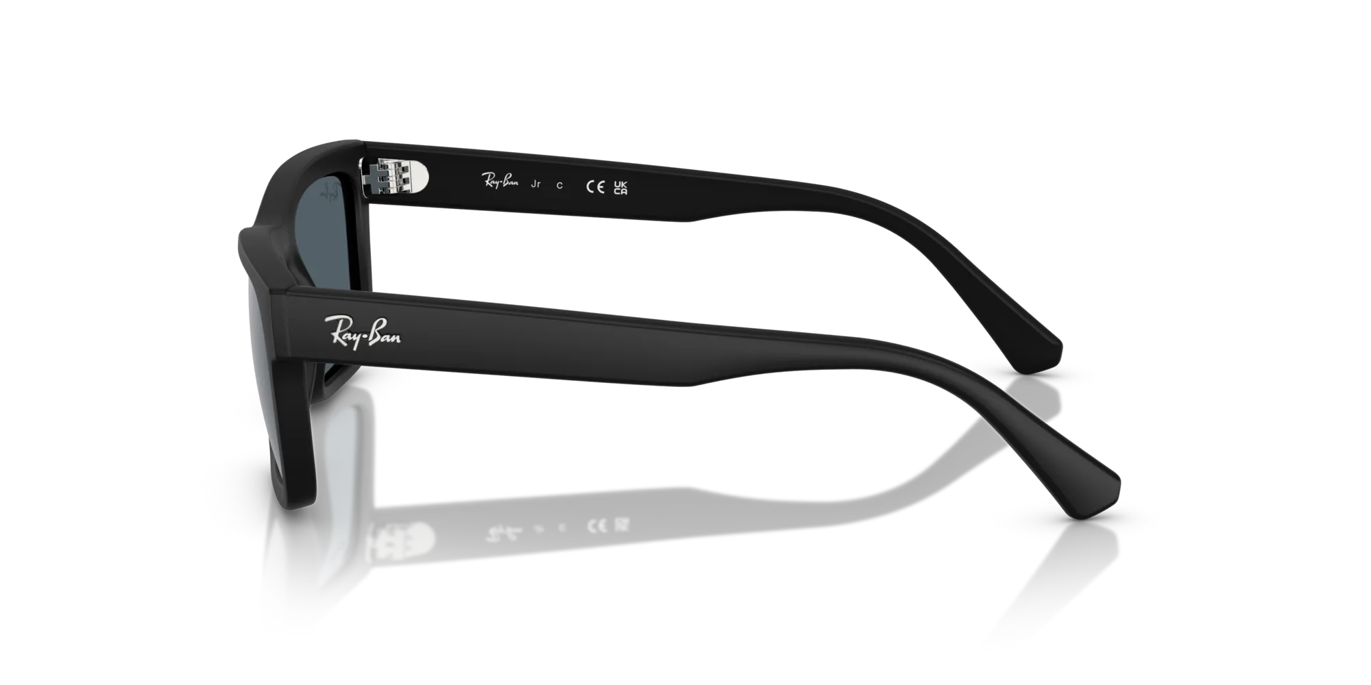 Ray - Ban RJ9196S 100S55 Occhiali da sole bambino Iniettato Nero Blu Squadrata Specchiate - immagine 4