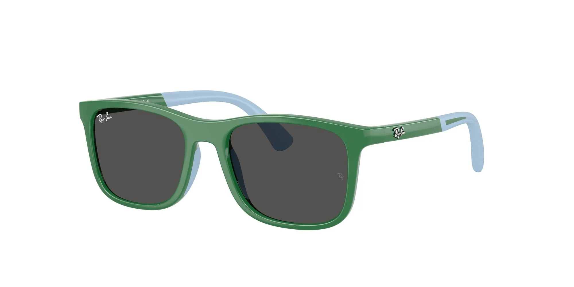Ray - Ban RJ9084S 718887 Occhiali da sole Iniettato Blu Grigio Squadrata Normale - immagine 1