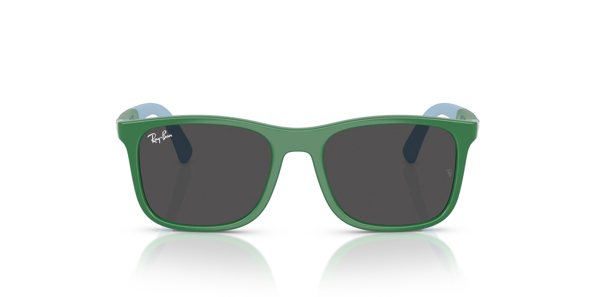 Ray - Ban RJ9084S 718887 Occhiali da sole Iniettato Blu Grigio Squadrata Normale - immagine 3