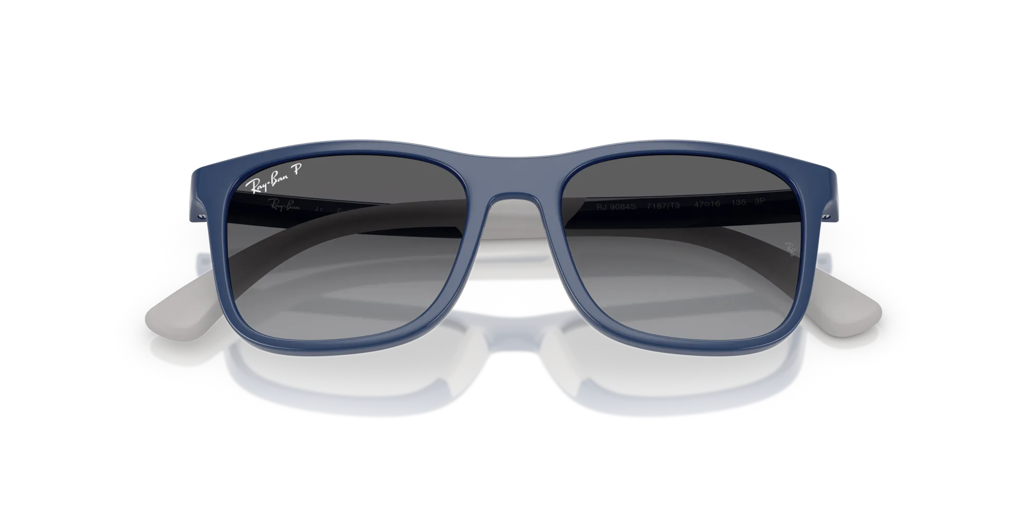 Ray - Ban RJ9084S 7187T3 Occhiali da sole Iniettato Grigio [""] Squadrata Polarizzata - immagine 2