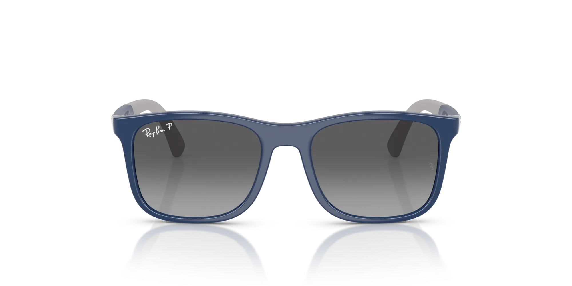 Ray - Ban RJ9084S 7187T3 Occhiali da sole Iniettato Grigio [""] Squadrata Polarizzata - immagine 3