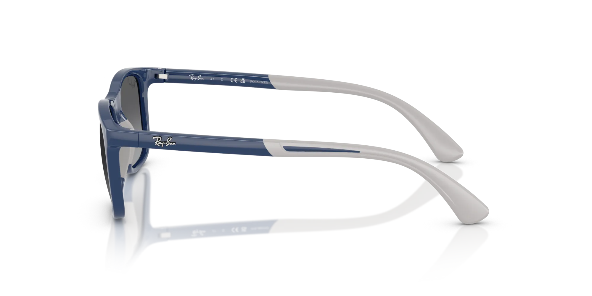 Ray - Ban RJ9084S 7187T3 Occhiali da sole Iniettato Grigio [""] Squadrata Polarizzata - immagine 4
