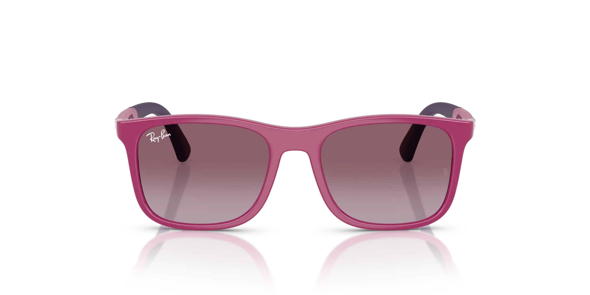 Ray - Ban RJ9084S 71498H Occhiali da sole Iniettato Viola Viola Squadrata Normale Sfumato - immagine 3