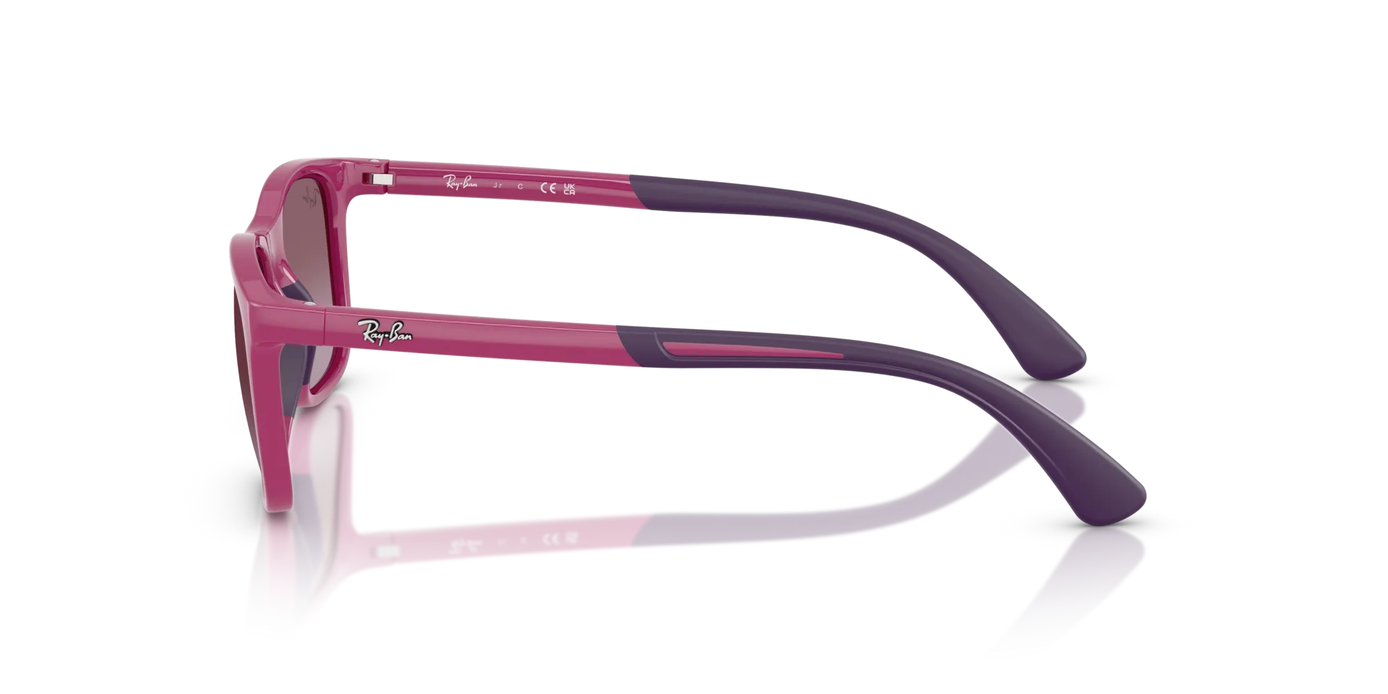 Ray - Ban RJ9084S 71498H Occhiali da sole Iniettato Viola Viola Squadrata Normale Sfumato - immagine 4