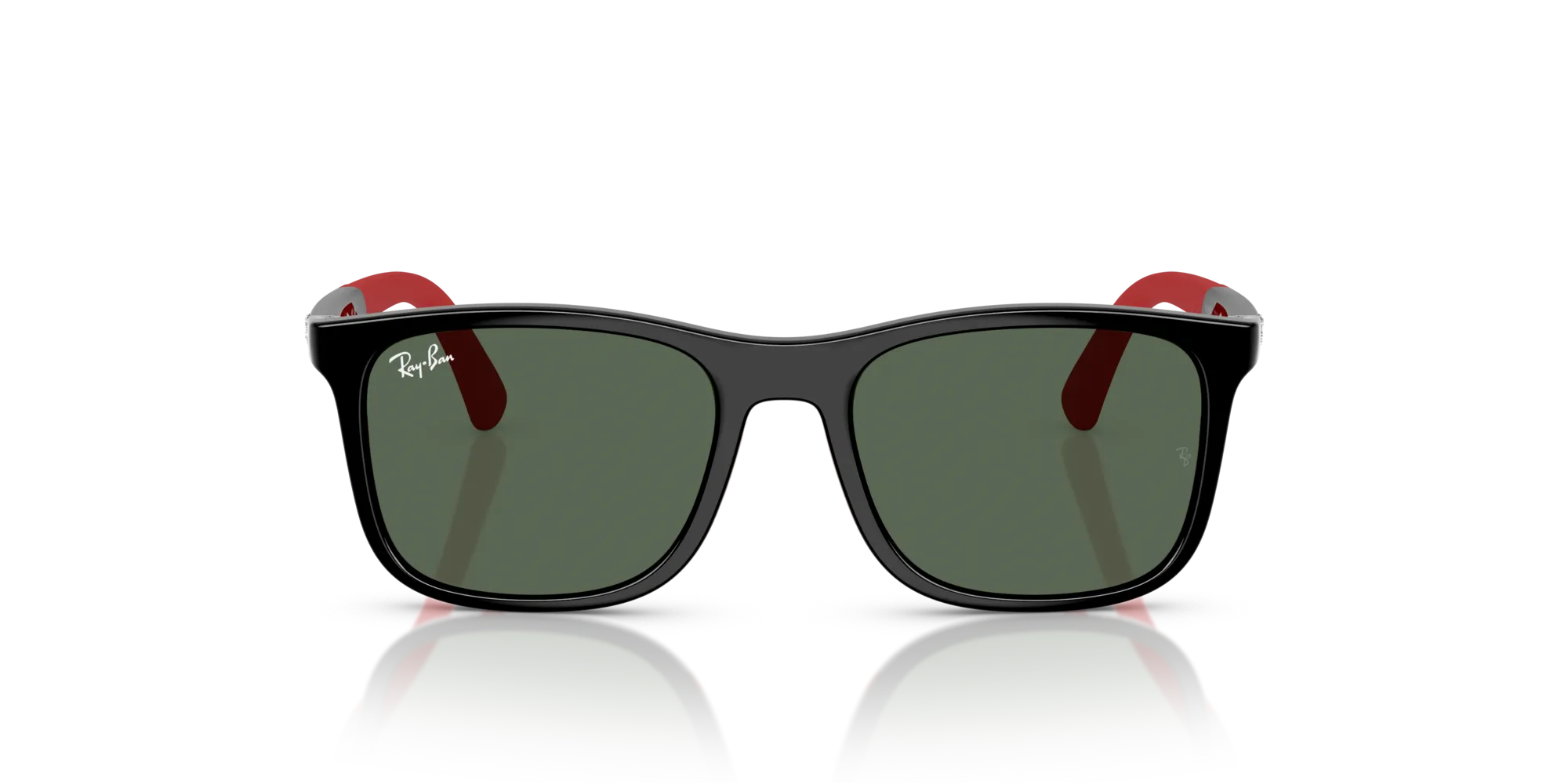 Ray - Ban RJ9084S 713171 Occhiali da sole Iniettato Nero Verde Squadrata Normale - immagine 3