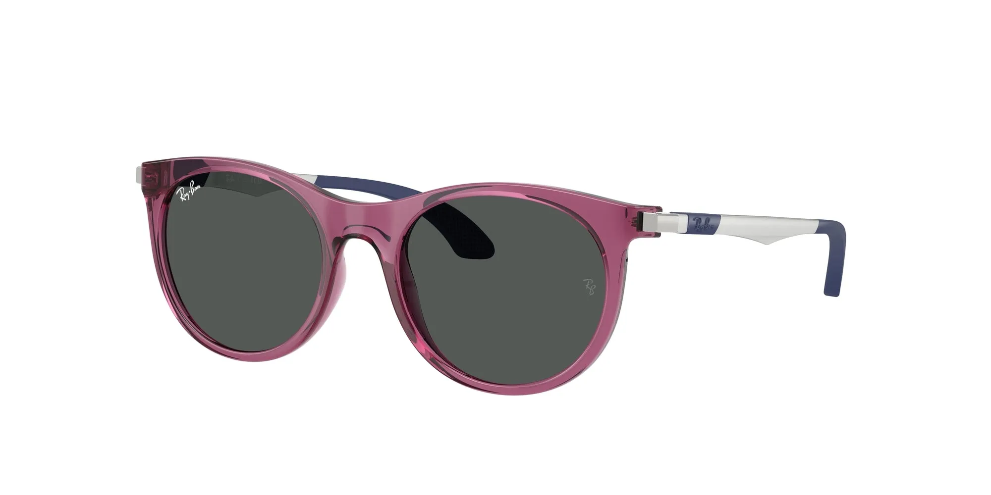 Ray - Ban RJ9082S 718687 Occhiali da sole bambino Nylon Viola Grigio Pantos Normale - immagine 1