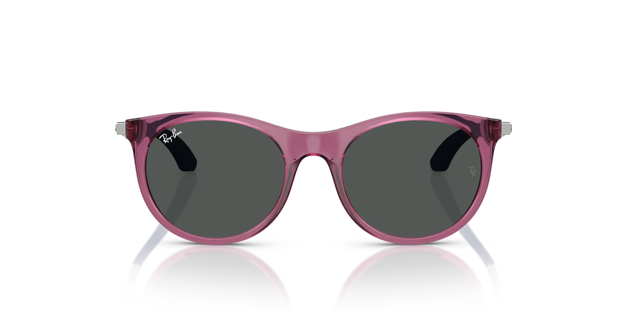 Ray - Ban RJ9082S 718687 Occhiali da sole bambino Nylon Viola Grigio Pantos Normale - immagine 3