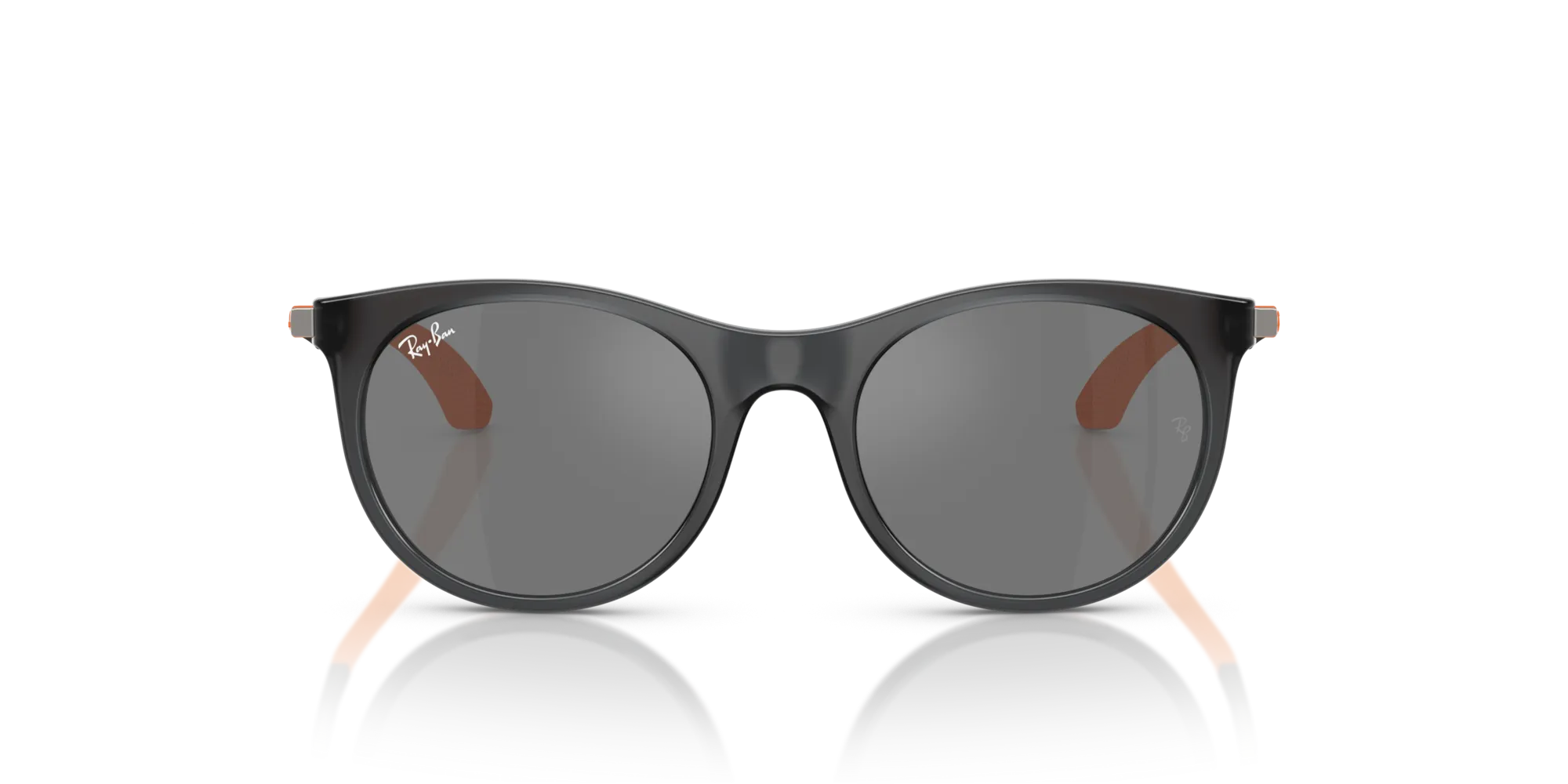 Ray - Ban RJ9082S 71856G Occhiali da sole Nylon Grigio Grigio Pantos Specchiate - immagine 3