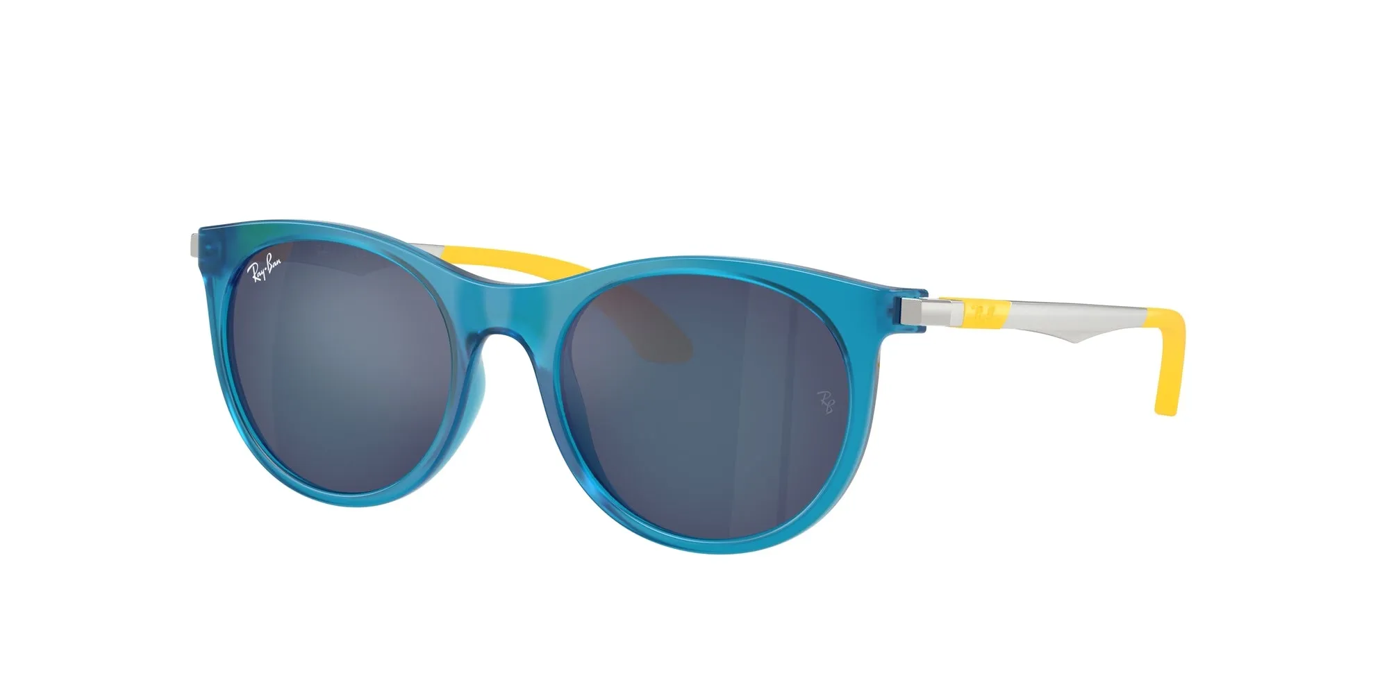 Ray - Ban RJ9082S 718455 Occhiali da sole Nylon Blu Blu Pantos Specchiate - immagine 1