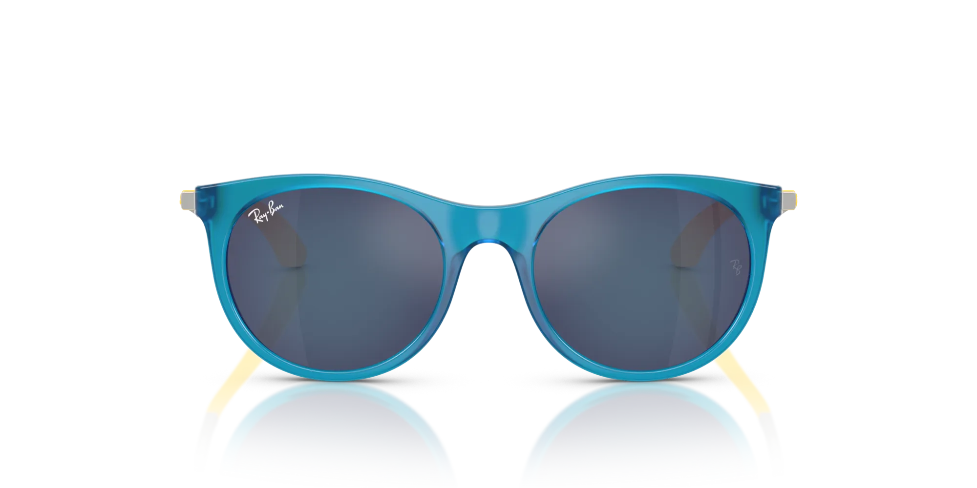 Ray - Ban RJ9082S 718455 Occhiali da sole Nylon Blu Blu Pantos Specchiate - immagine 3