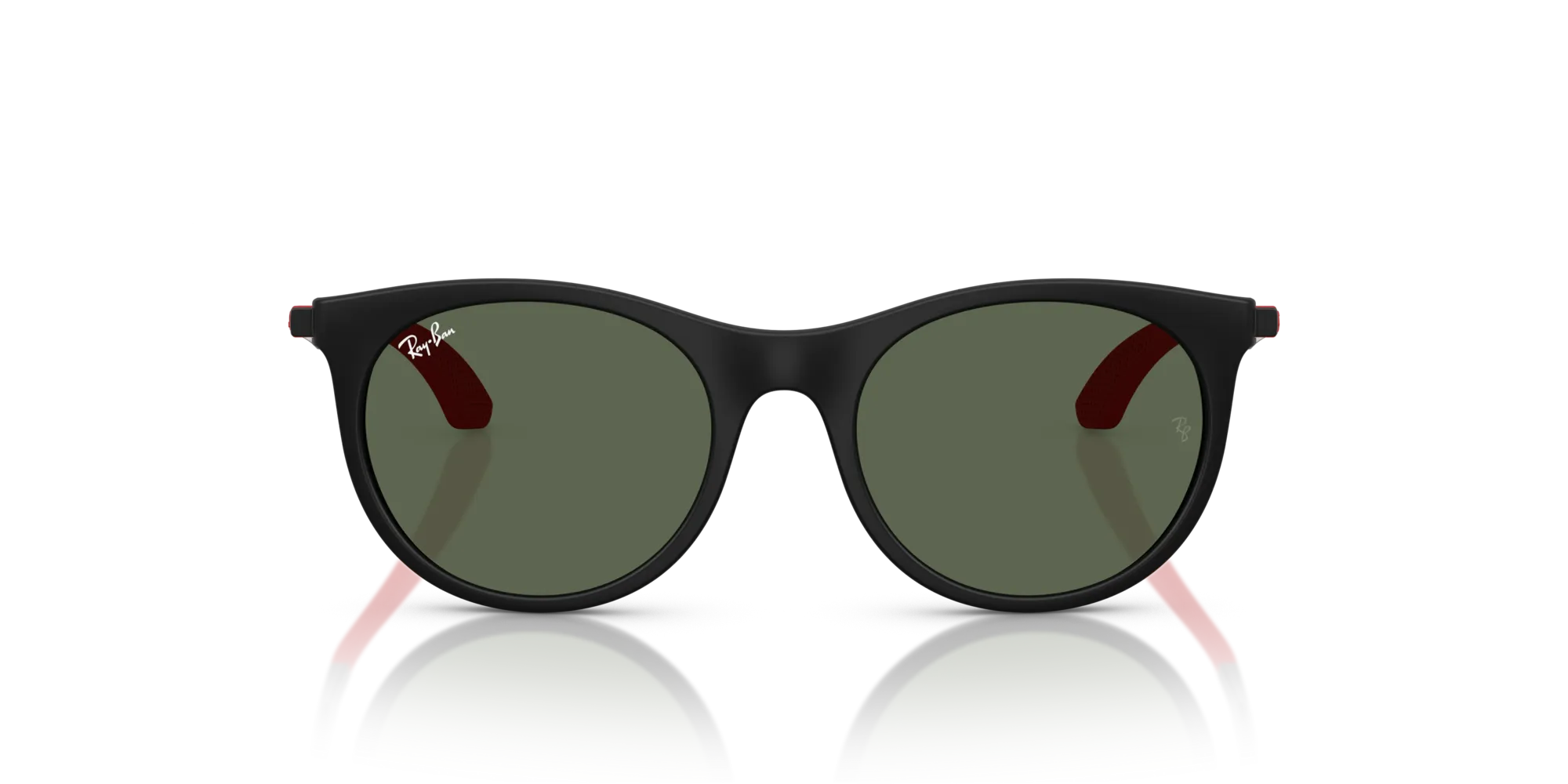Ray - Ban RJ9082S 718371 Occhiali da sole bambino Nylon Nero Verde Pantos Normale - immagine 3