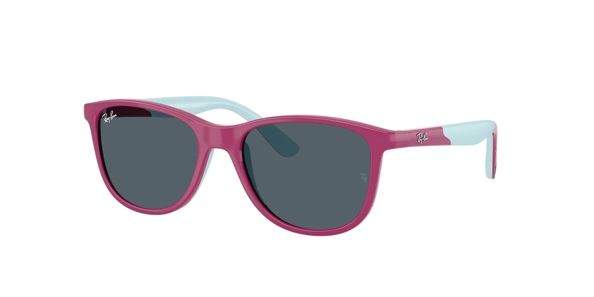Ray - Ban RJ9077S 719271 Occhiali da sole bambino Iniettato Blu Verde Squadrata Normale - immagine 1