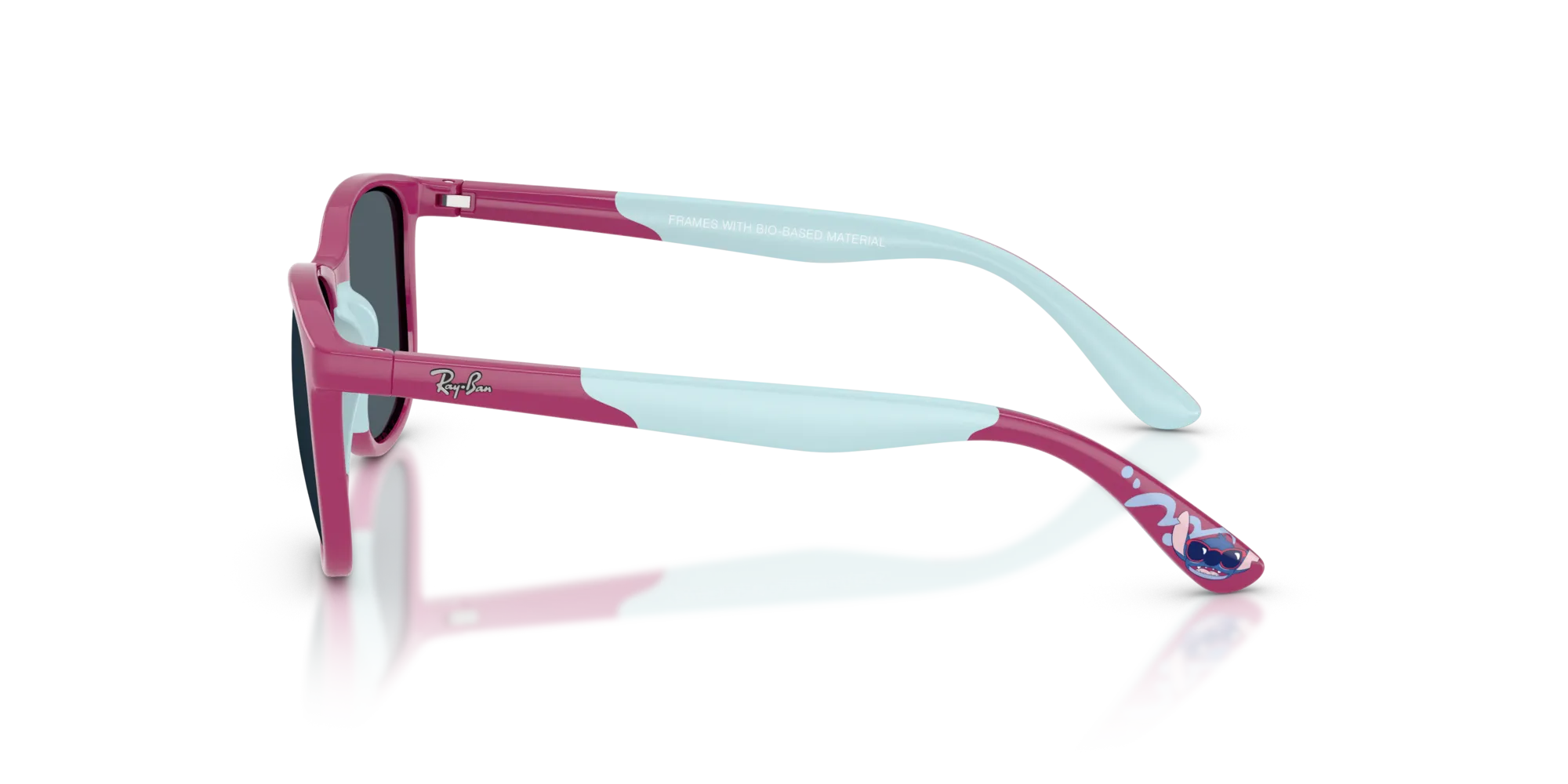 Ray - Ban RJ9077S 719271 Occhiali da sole bambino Iniettato Blu Verde Squadrata Normale - immagine 4