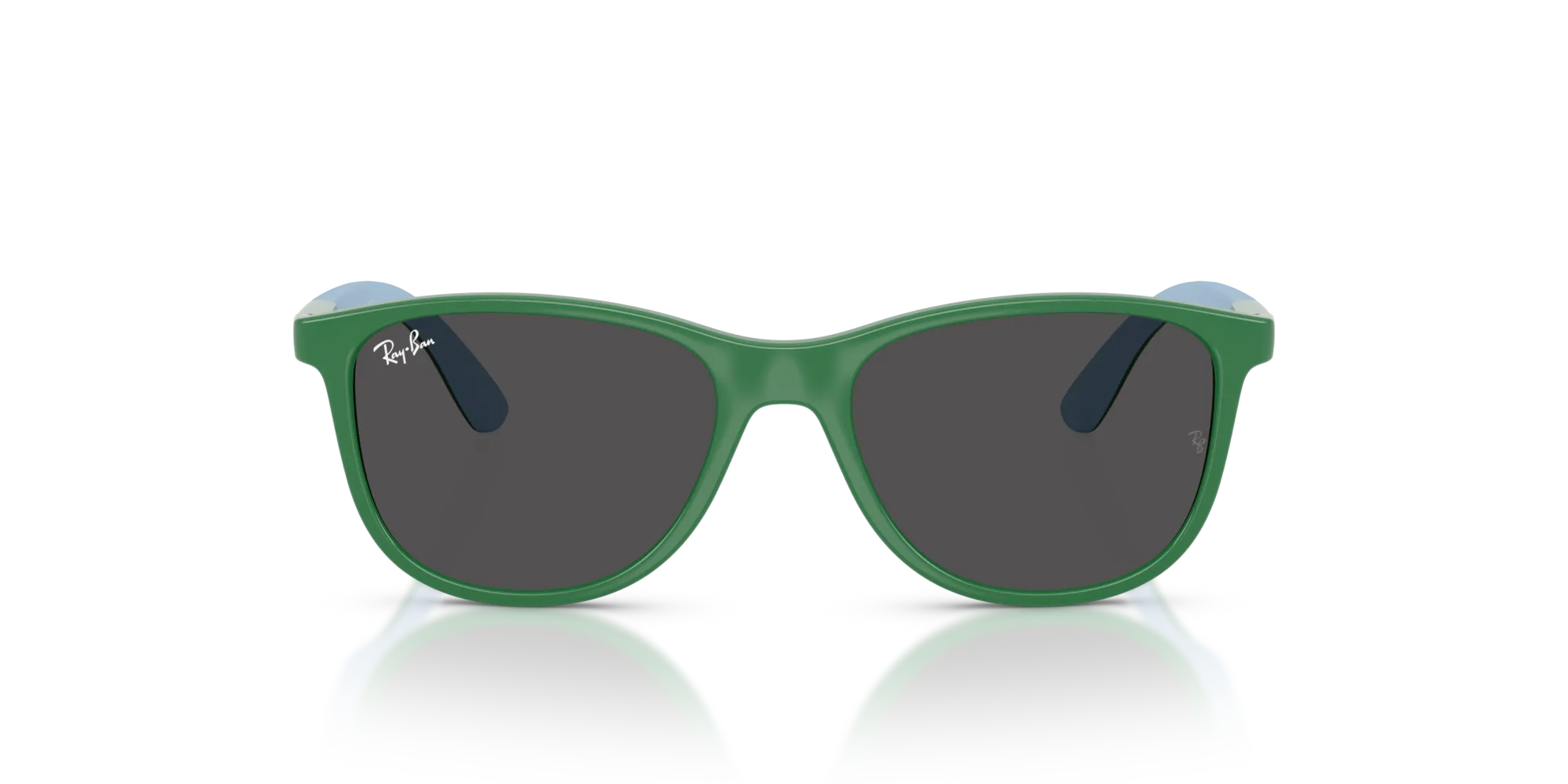Ray - Ban RJ9077S 718887 Occhiali da sole Iniettato Blu Grigio Squadrata Normale - immagine 3