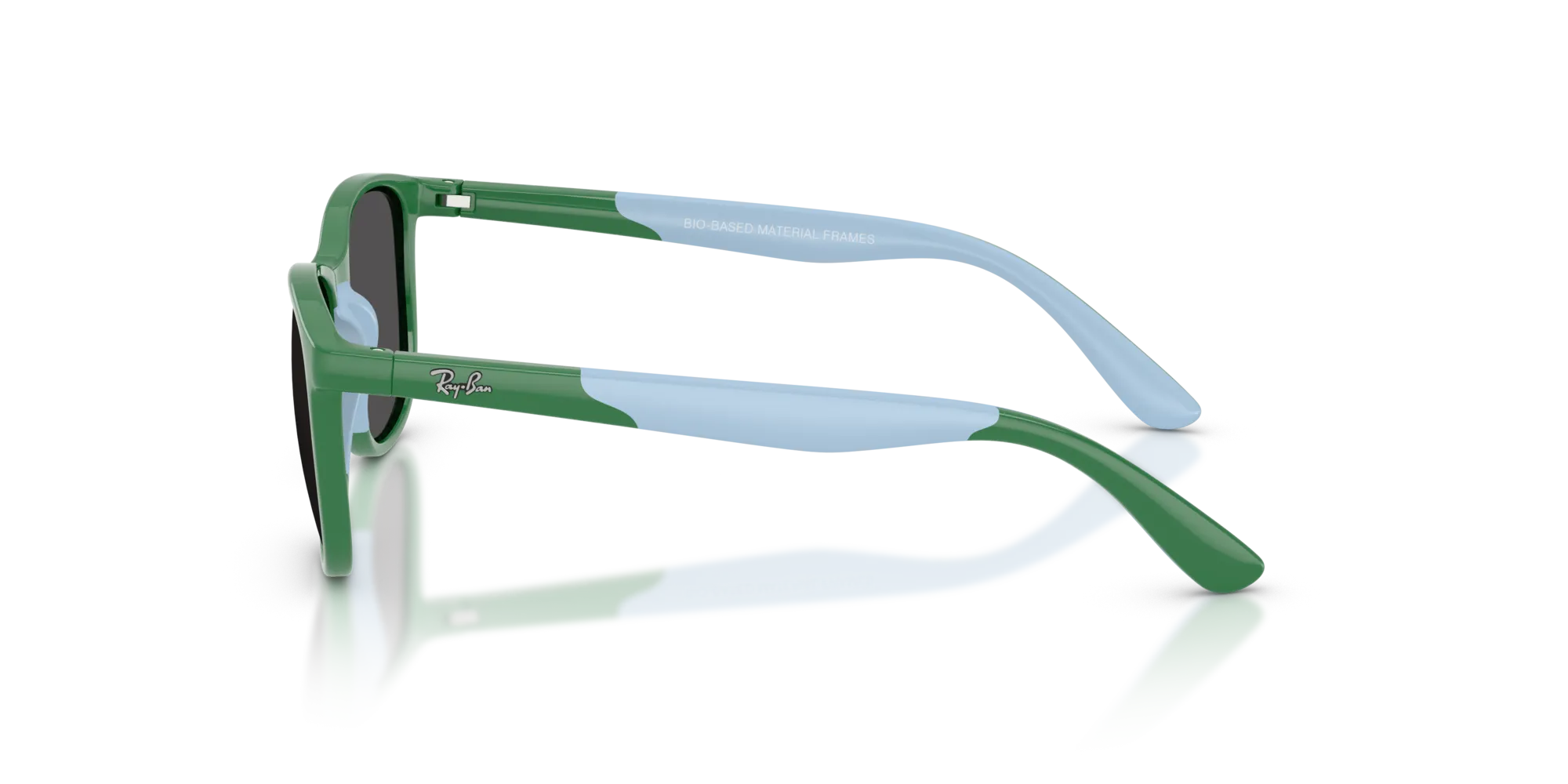 Ray - Ban RJ9077S 718887 Occhiali da sole Iniettato Blu Grigio Squadrata Normale - immagine 4