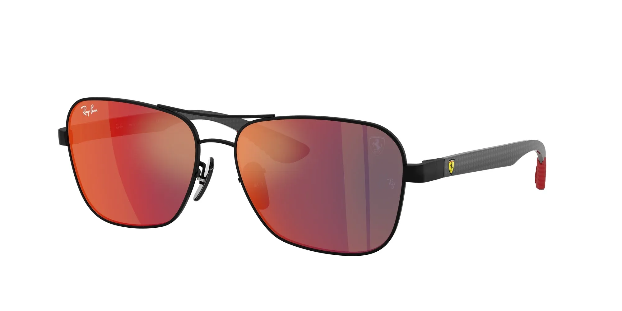 Ray - Ban RB8336M F1186P Occhiali da sole Metallo Nero Grigio Squadrata Specchiate - immagine 1