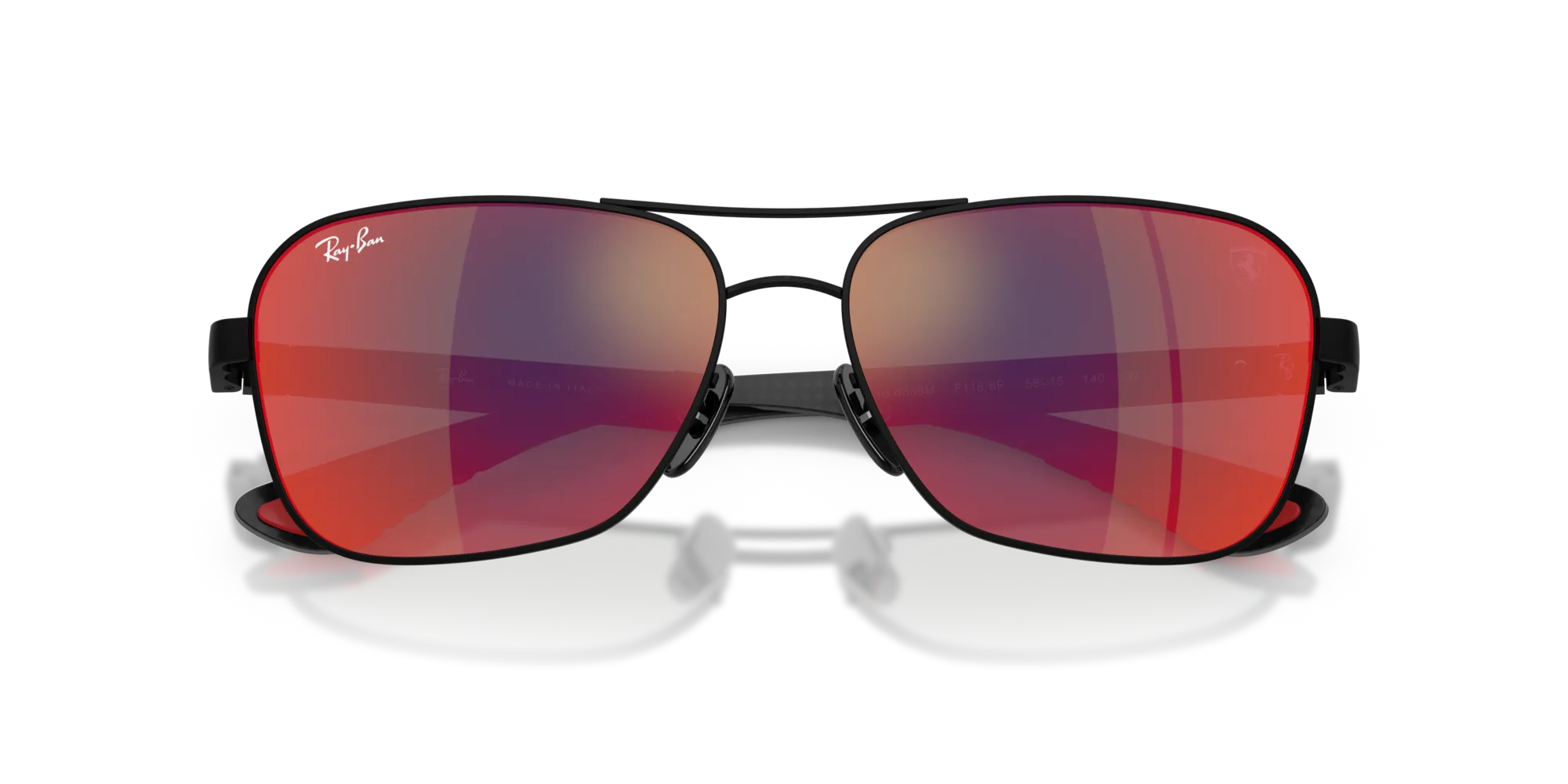 Ray - Ban RB8336M F1186P Occhiali da sole Metallo Nero Grigio Squadrata Specchiate - immagine 2