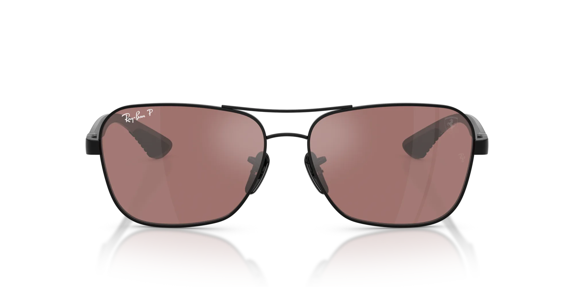 Ray - Ban RB8336M F117H2 Occhiali da sole Metallo Nero Viola Squadrata Polarizzata - immagine 3