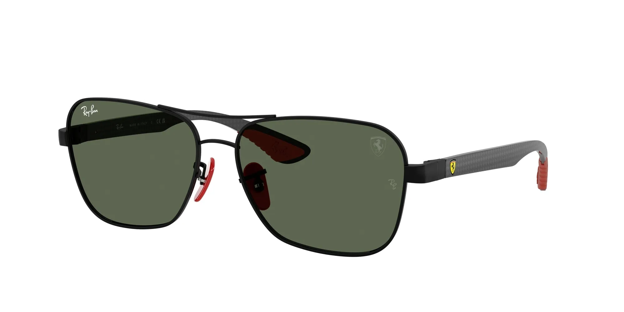 Ray - Ban RB8336M F00271 Occhiali da sole Metallo Nero Verde Squadrata Normale - immagine 1