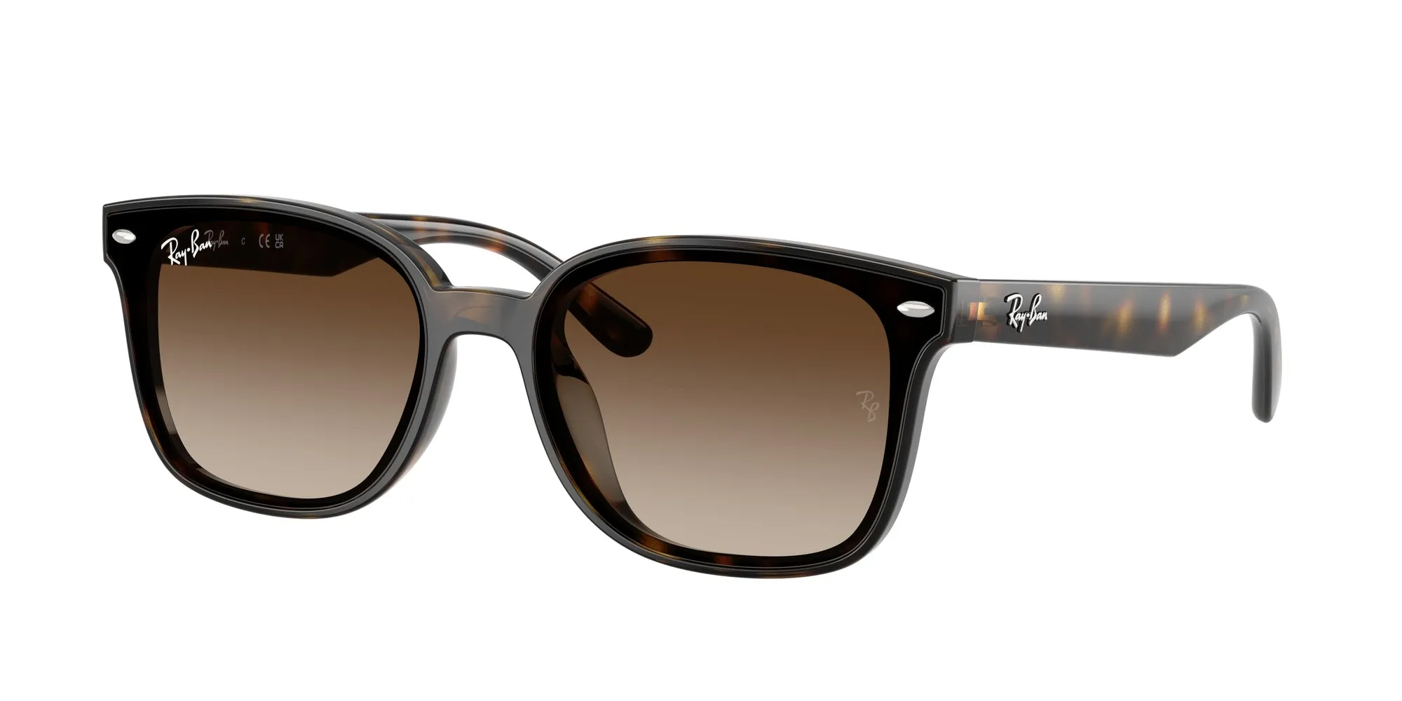 Ray - Ban RB4461D 710/13 Occhiali da sole Nylon Tartaruga Marrone Squadrata Normale Sfumato - immagine 1