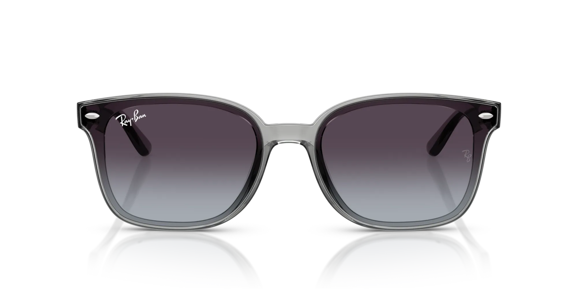 Ray - Ban RB4461D 64508G Occhiali da sole Nylon Grigio Grigio Squadrata Normale Sfumato - immagine 3