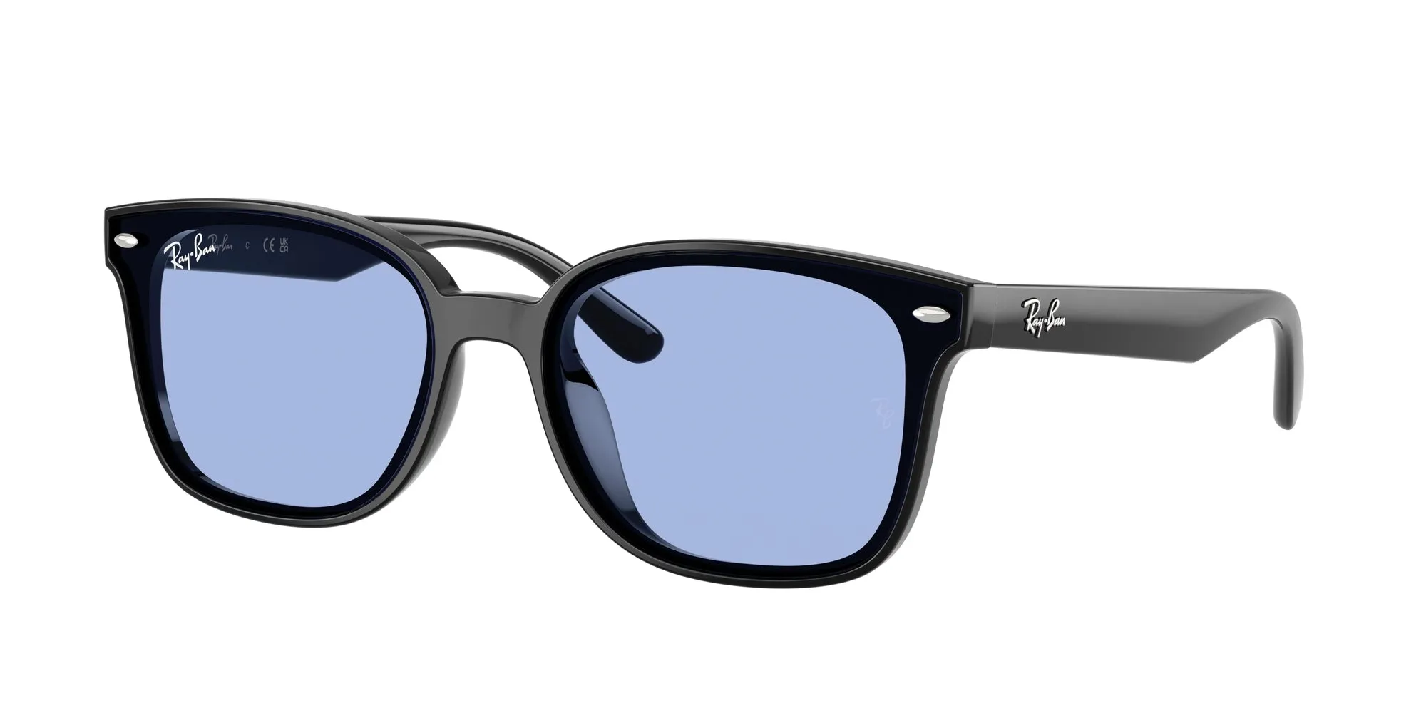 Ray - Ban RB4461D 601/80 Occhiali da sole Nylon Nero Blu Squadrata Normale - immagine 1