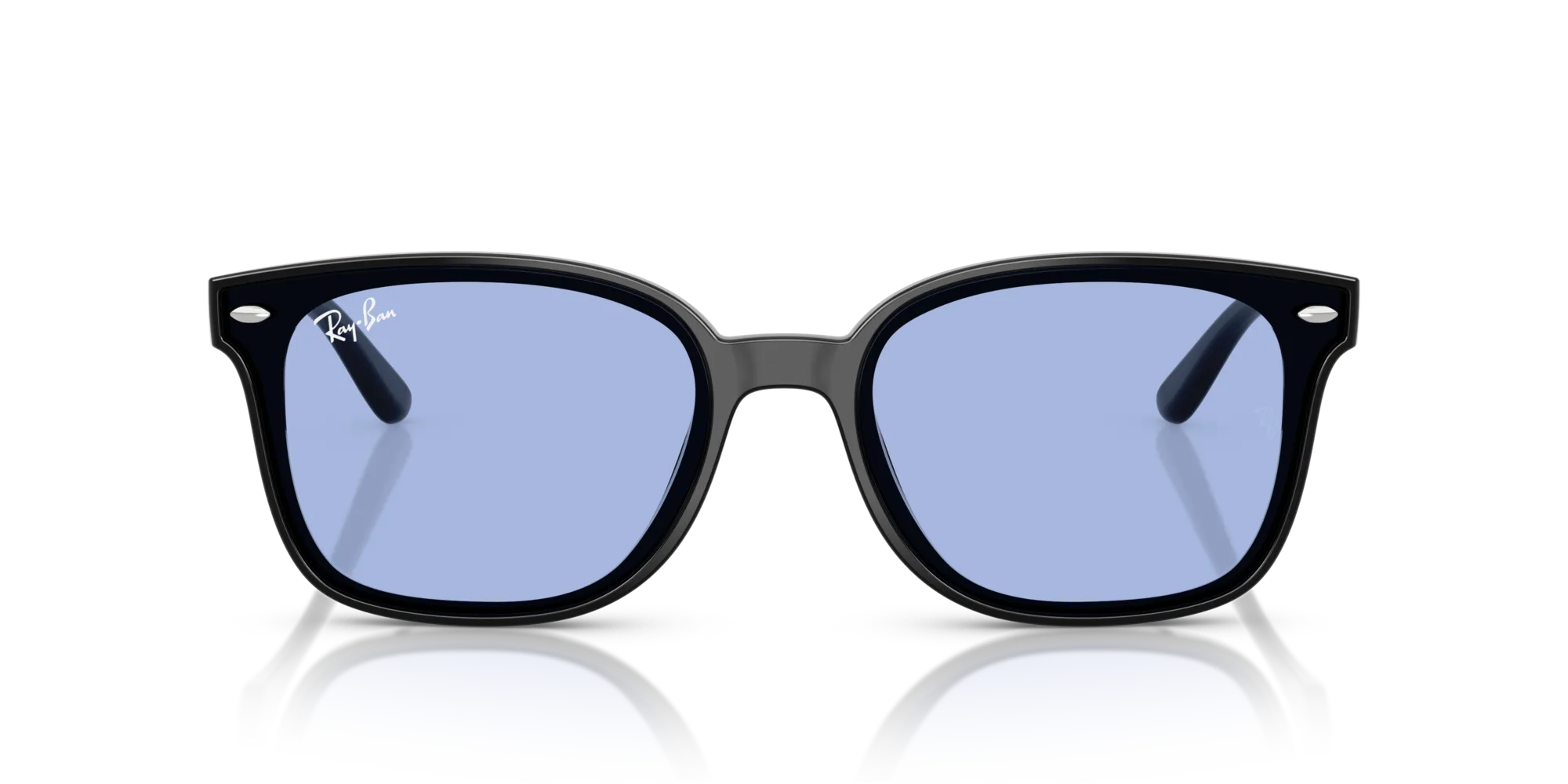 Ray - Ban RB4461D 601/80 Occhiali da sole Nylon Nero Blu Squadrata Normale - immagine 3