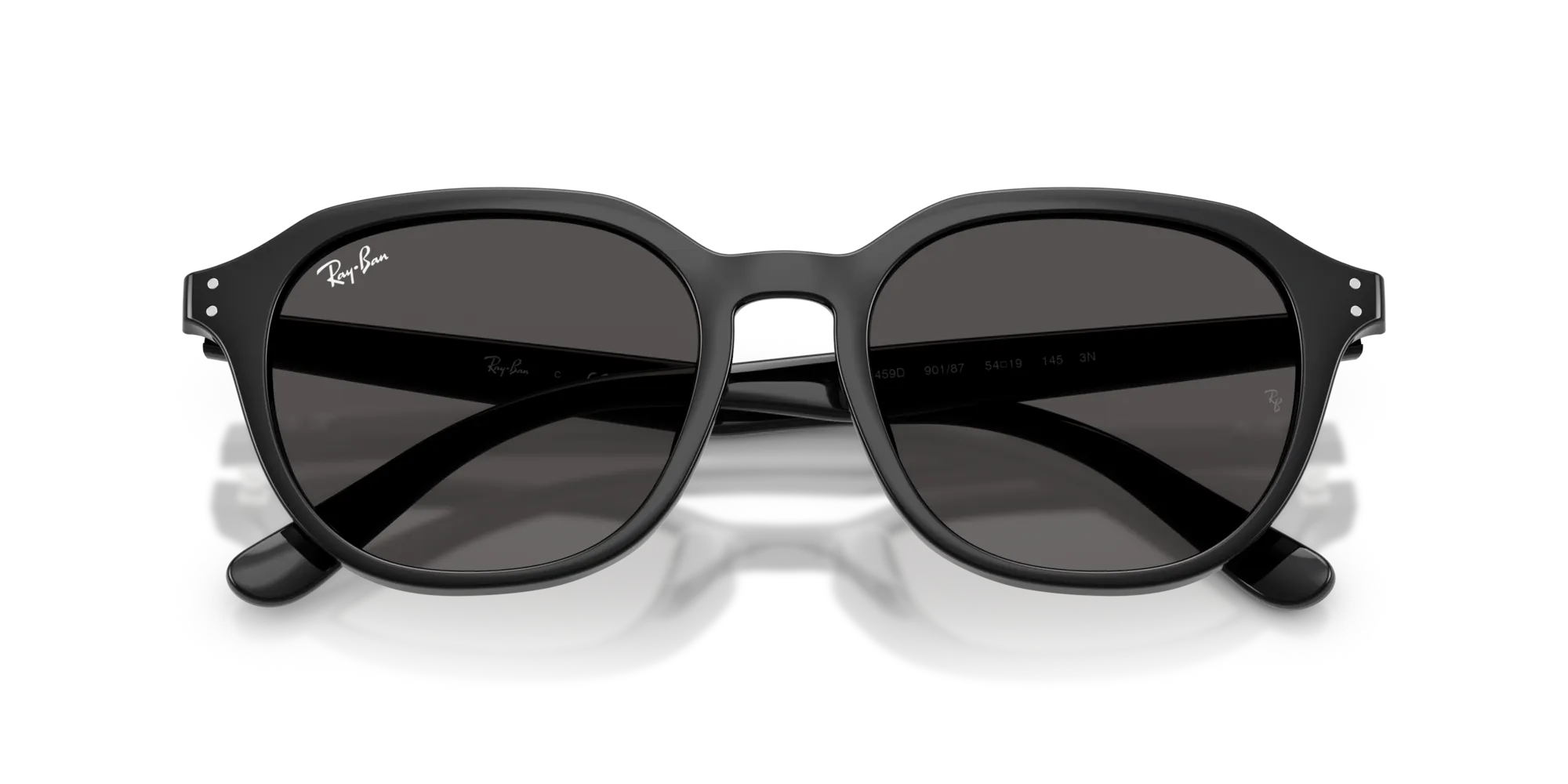 Ray - Ban RB4459D 901/87 Occhiali da sole Acetato Nero Grigio Squadrata Normale - immagine 2