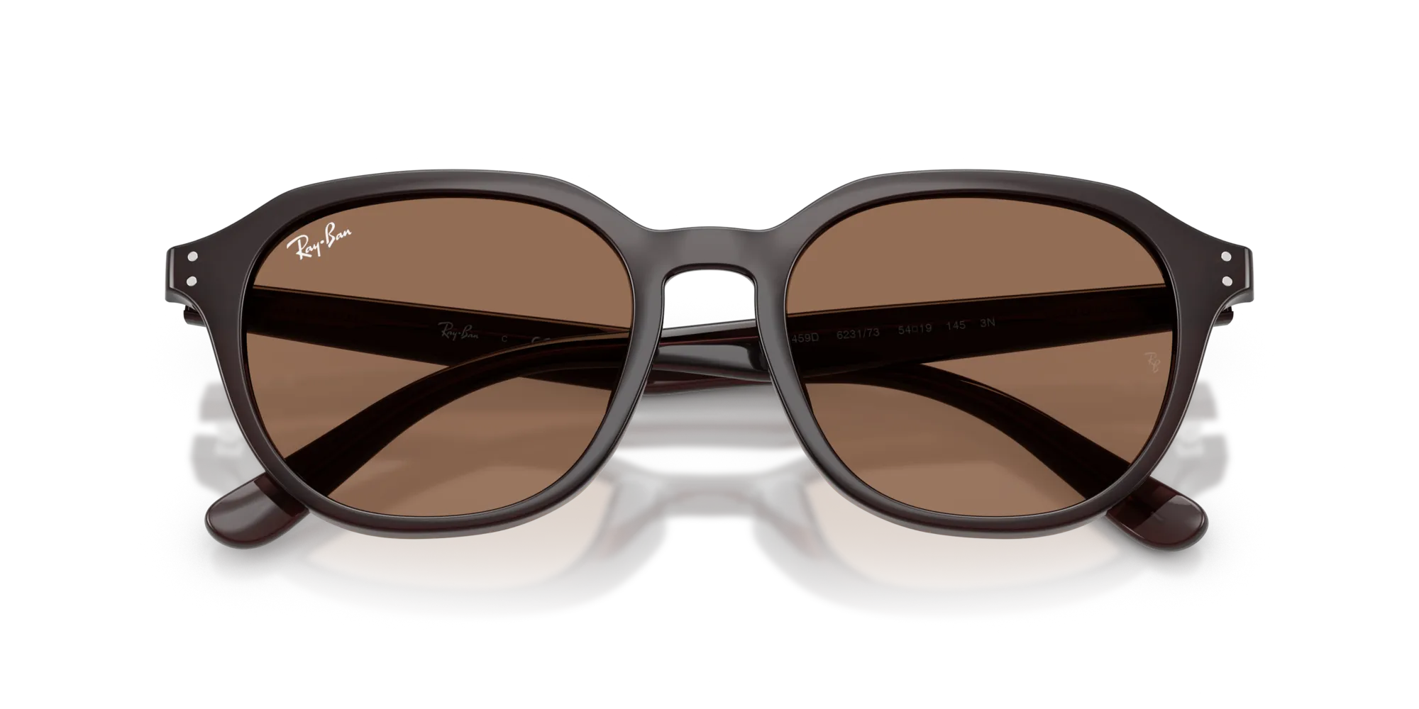 Ray - Ban RB4459D 623173 Occhiali da sole Acetato Marrone Marrone Squadrata Normale - immagine 2