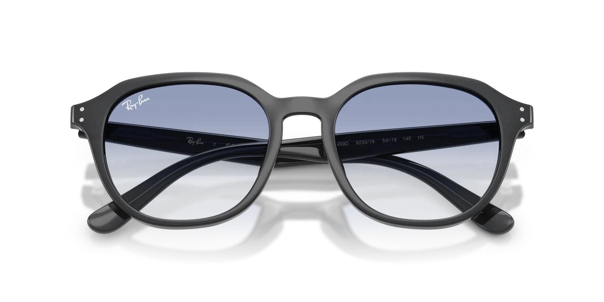 Ray - Ban RB4459D 623019 Occhiali da sole Acetato Grigio Blu Squadrata Normale Sfumato - immagine 2