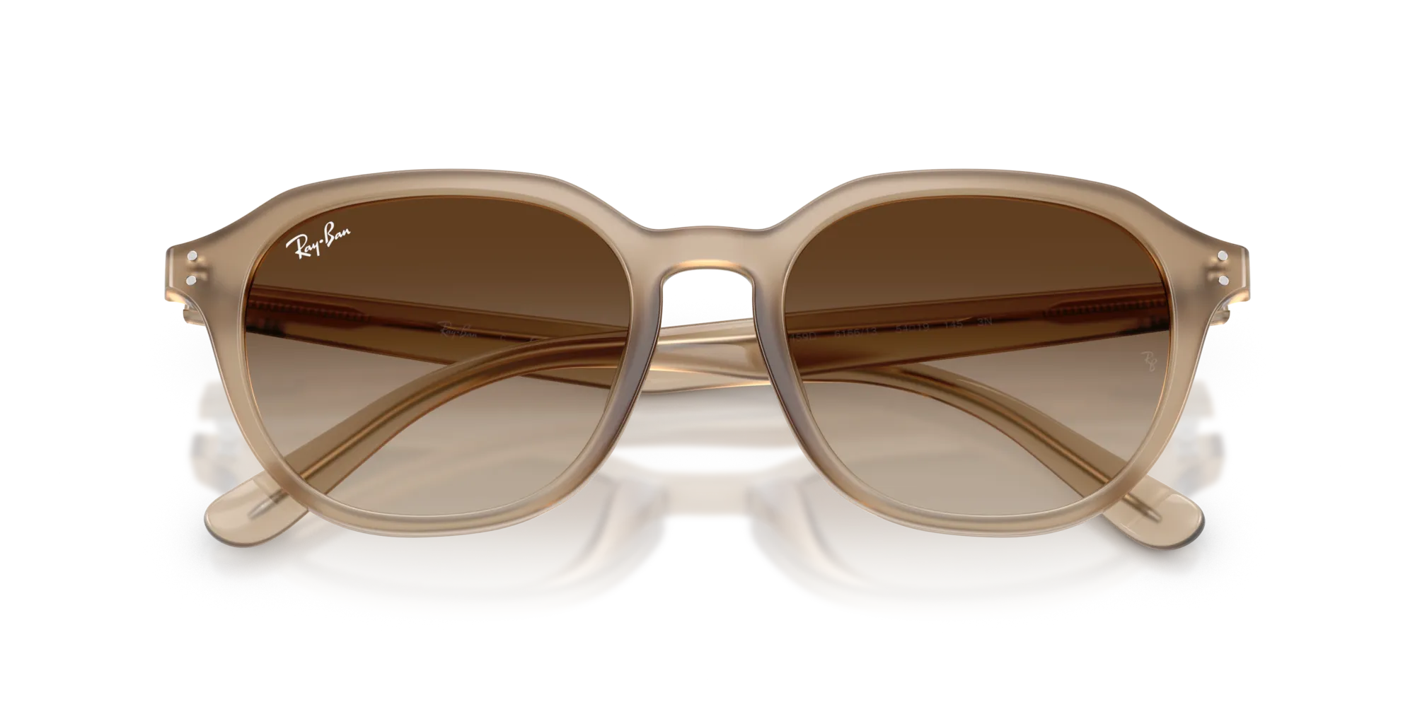 Ray - Ban RB4459D 616613 Occhiali da sole Acetato Beige Marrone Squadrata Normale Sfumato - immagine 2