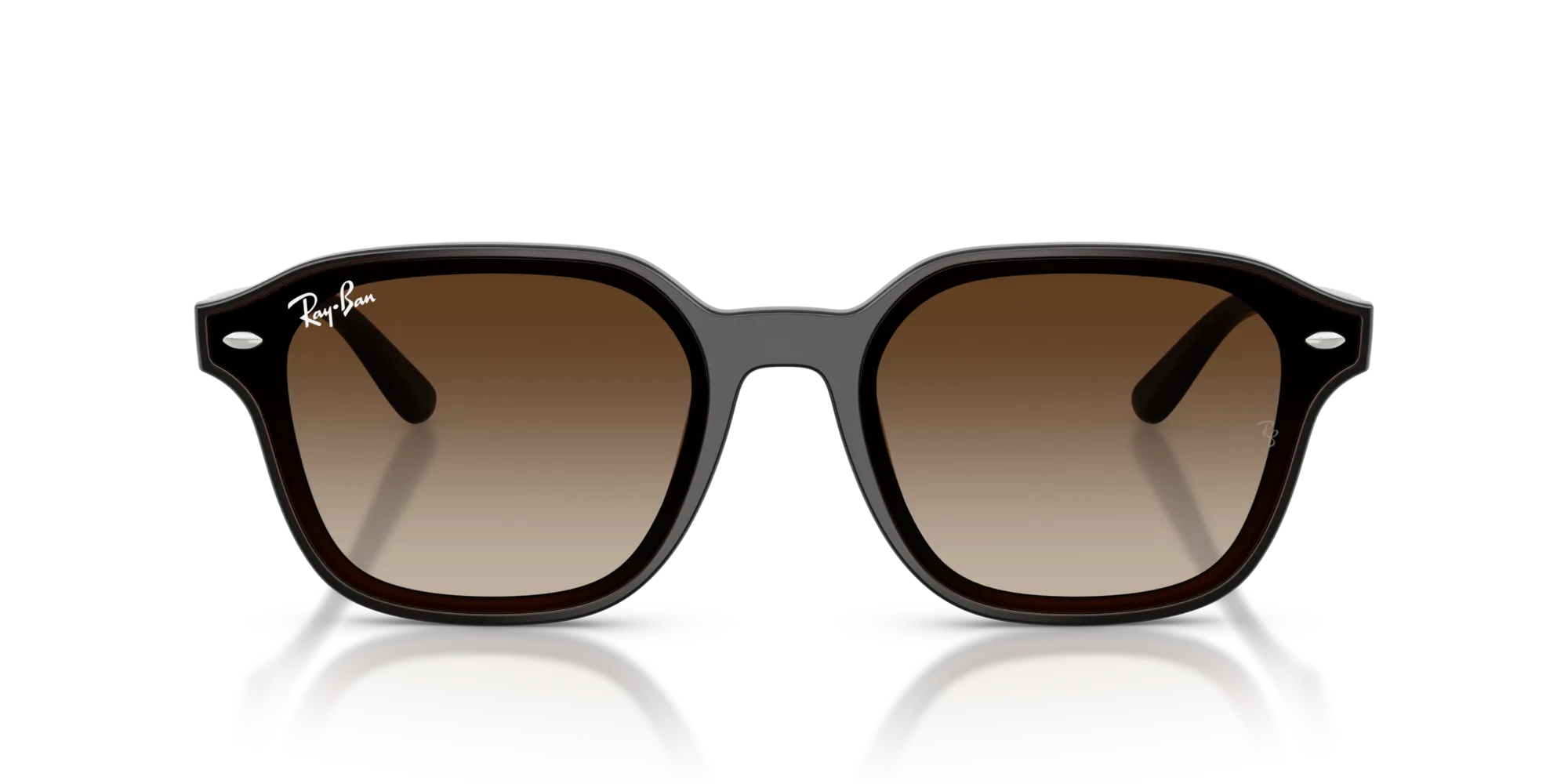 Ray - Ban RB4458D 714/13 Occhiali da sole Nylon Marrone Marrone Squadrata Normale Sfumato - immagine 3