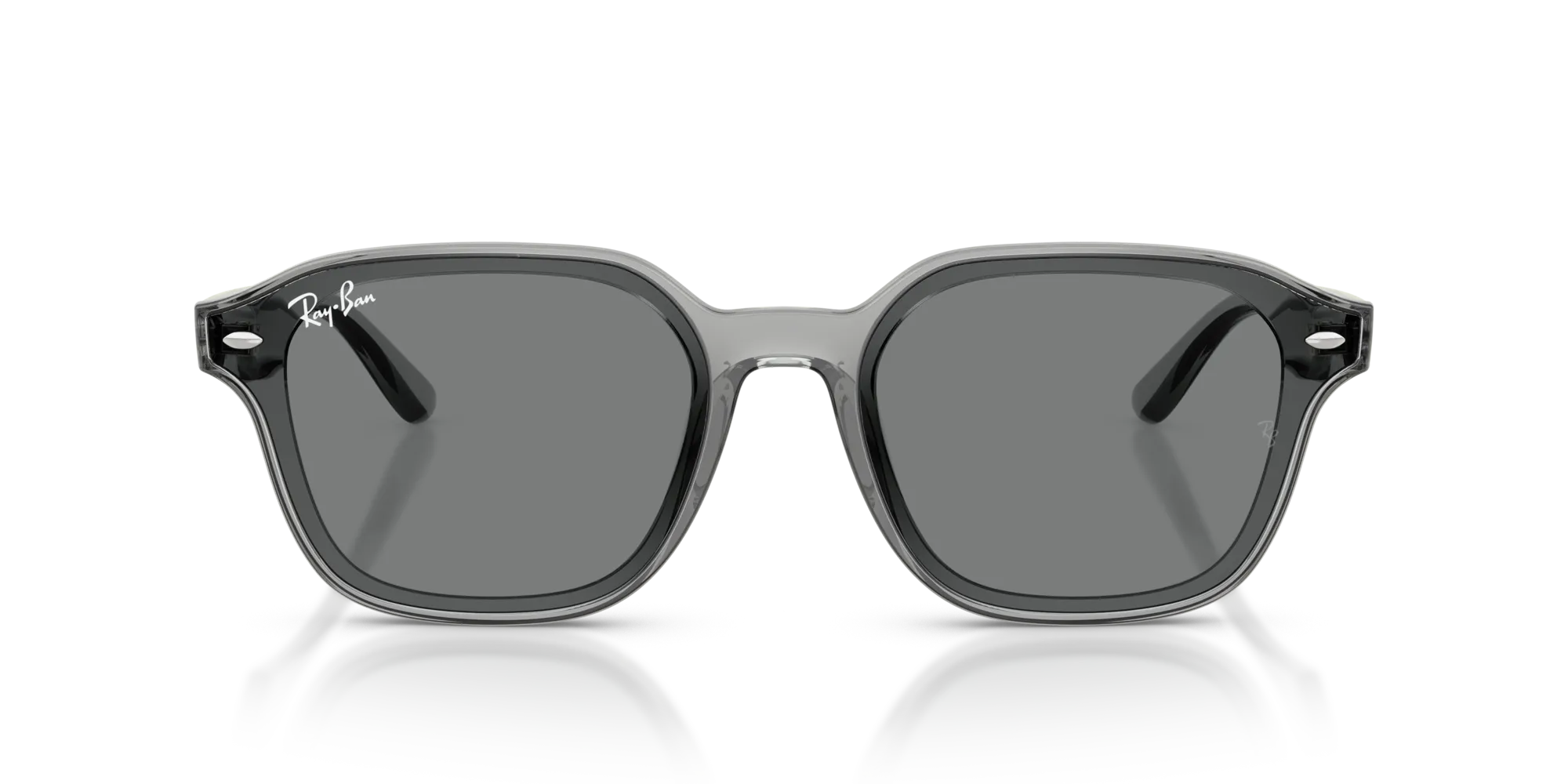 Ray - Ban RB4458D 645087 Occhiali da sole Nylon Grigio Grigio Squadrata Normale - immagine 3