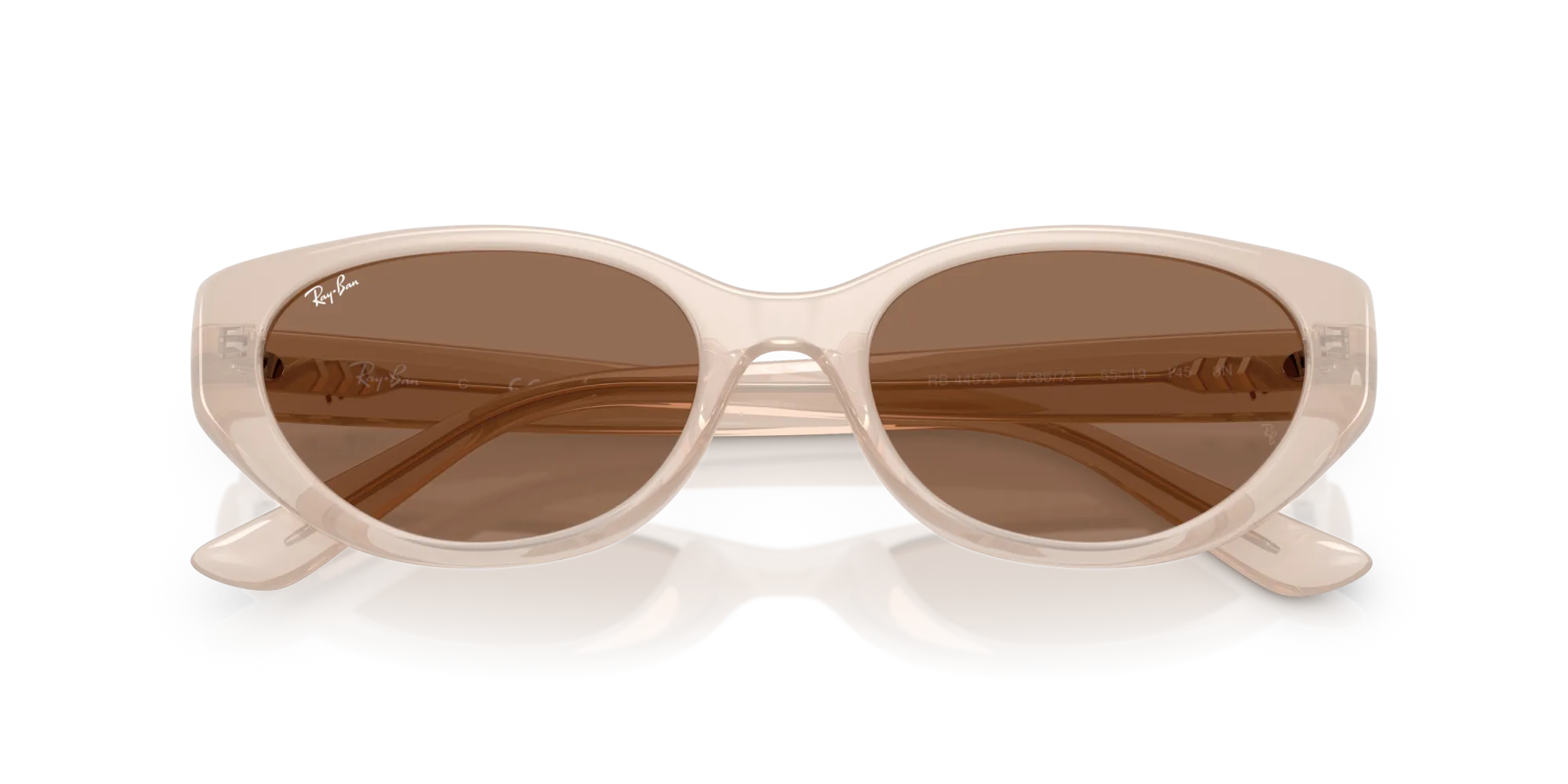 Ray - Ban RB4457D 678673 Occhiali da sole Iniettato Marrone Marrone Pillow Normale - immagine 2
