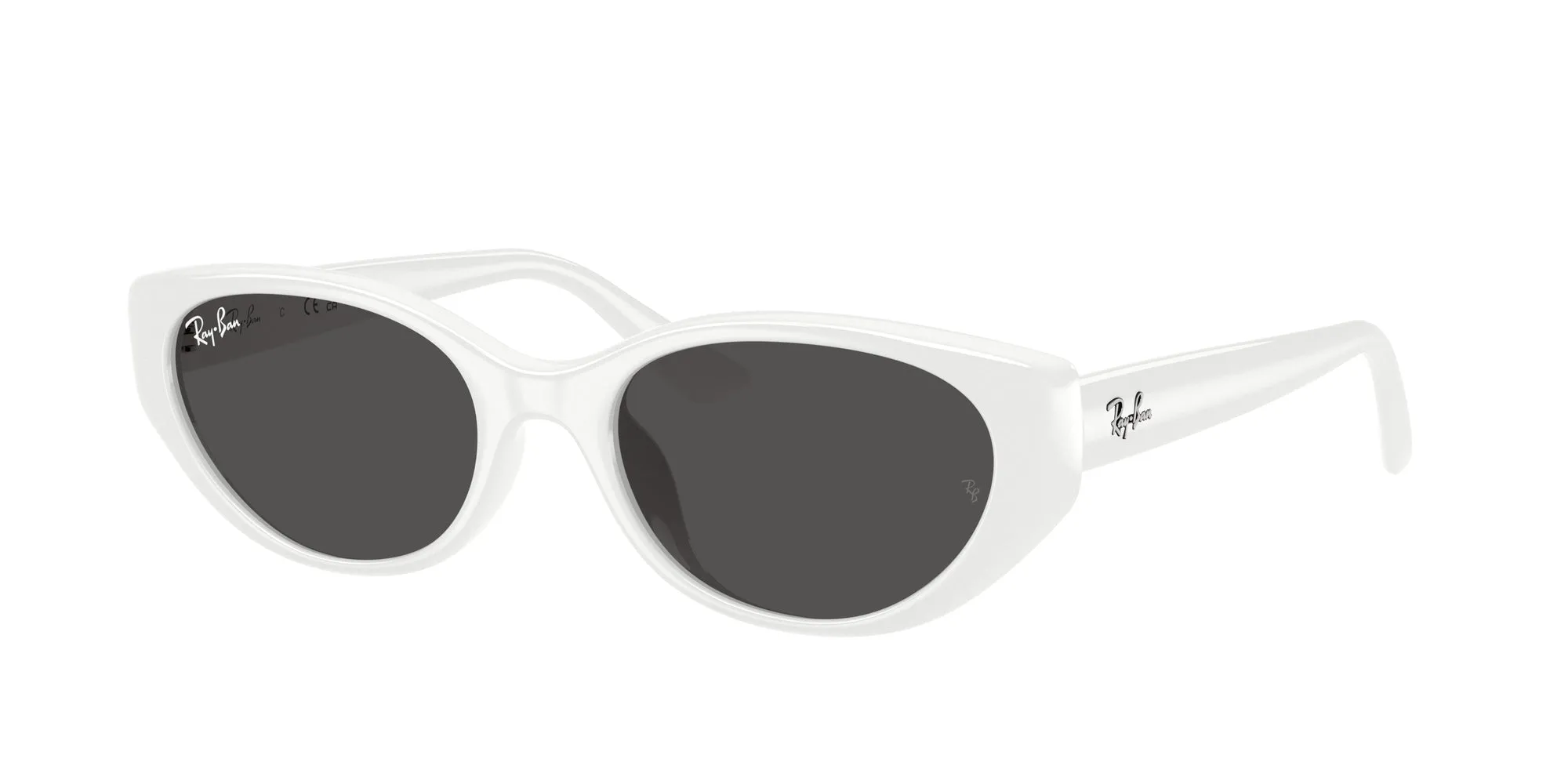 Ray - Ban RB4457D 677287 Occhiali da sole Iniettato Bianco Grigio Pillow Normale - immagine 1