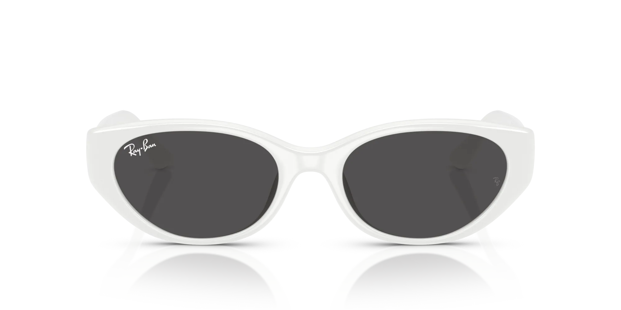 Ray - Ban RB4457D 677287 Occhiali da sole Iniettato Bianco Grigio Pillow Normale - immagine 3