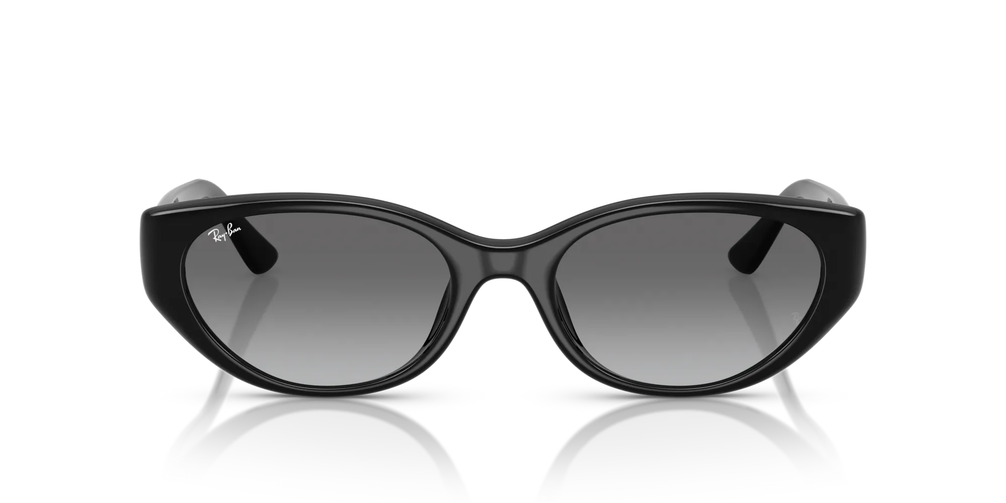 Ray - Ban RB4457D 667711 Occhiali da sole Iniettato Nero Grigio Pillow Normale Sfumato - immagine 3